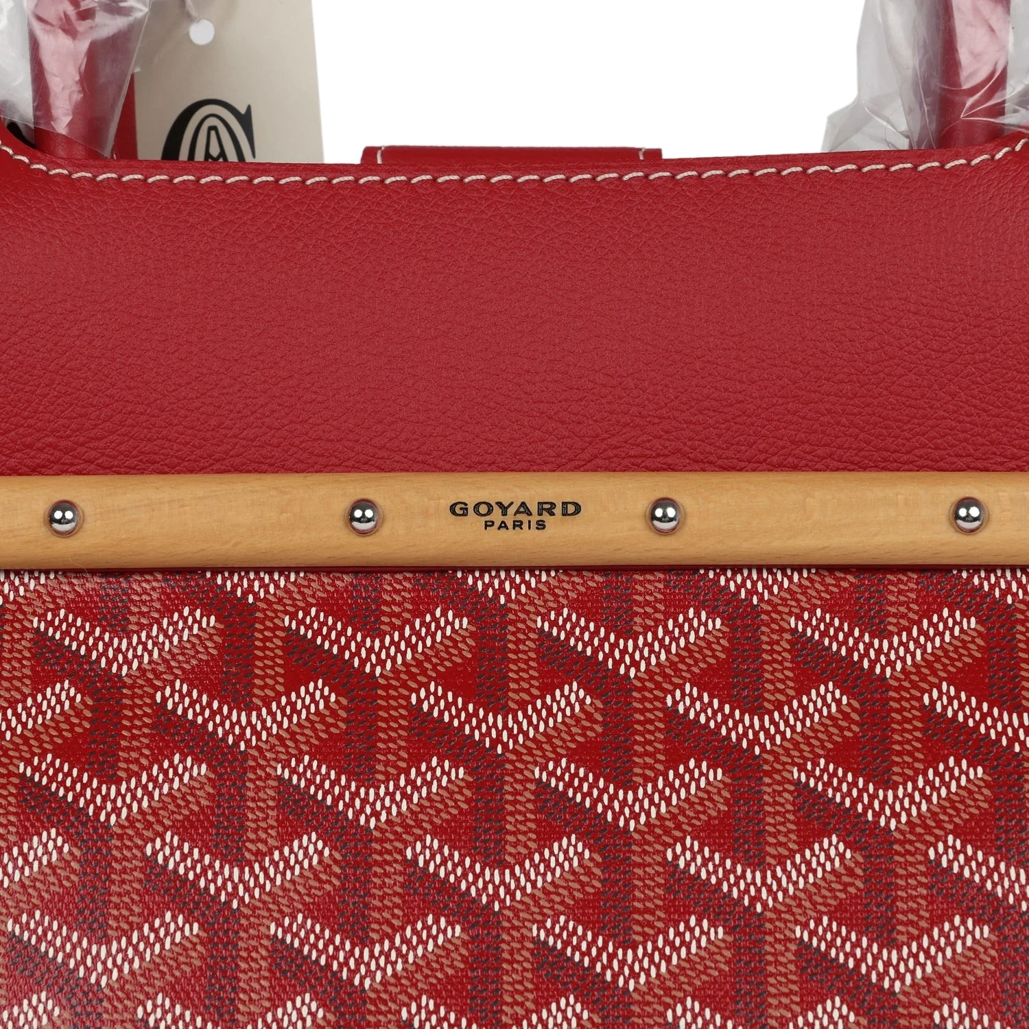 Goyard Saigon Tote Red Goyardine Canvas — фото 7
