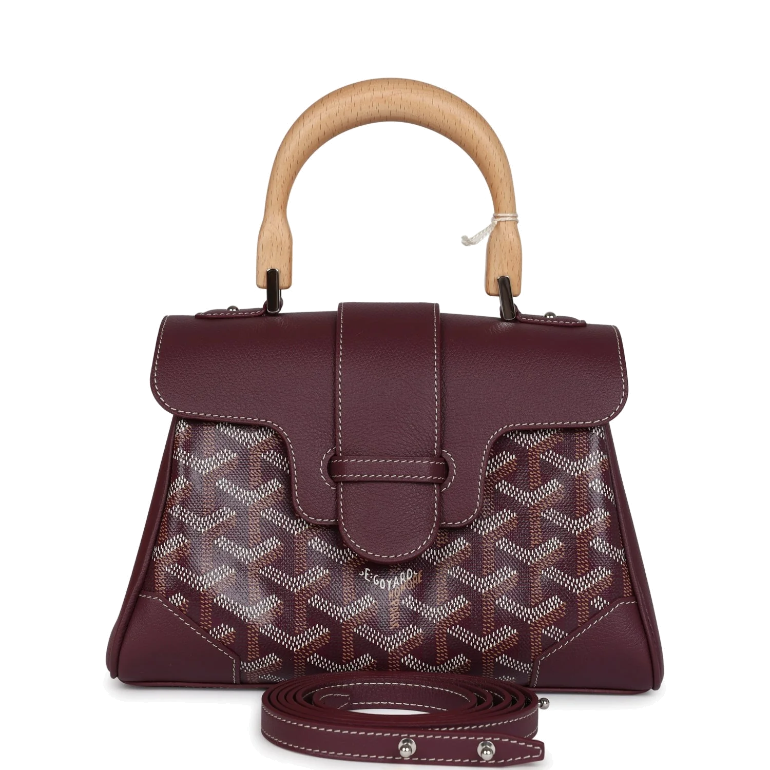 Goyard Saigon Souple Mini Bag Burgundy Goyardine