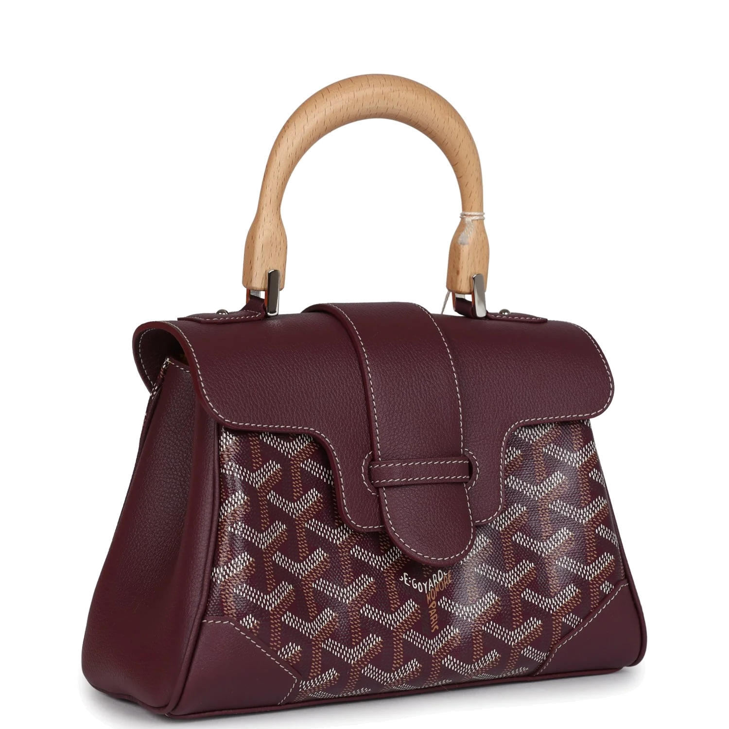 Goyard Saigon Souple Mini Bag Burgundy Goyardine — фото 3