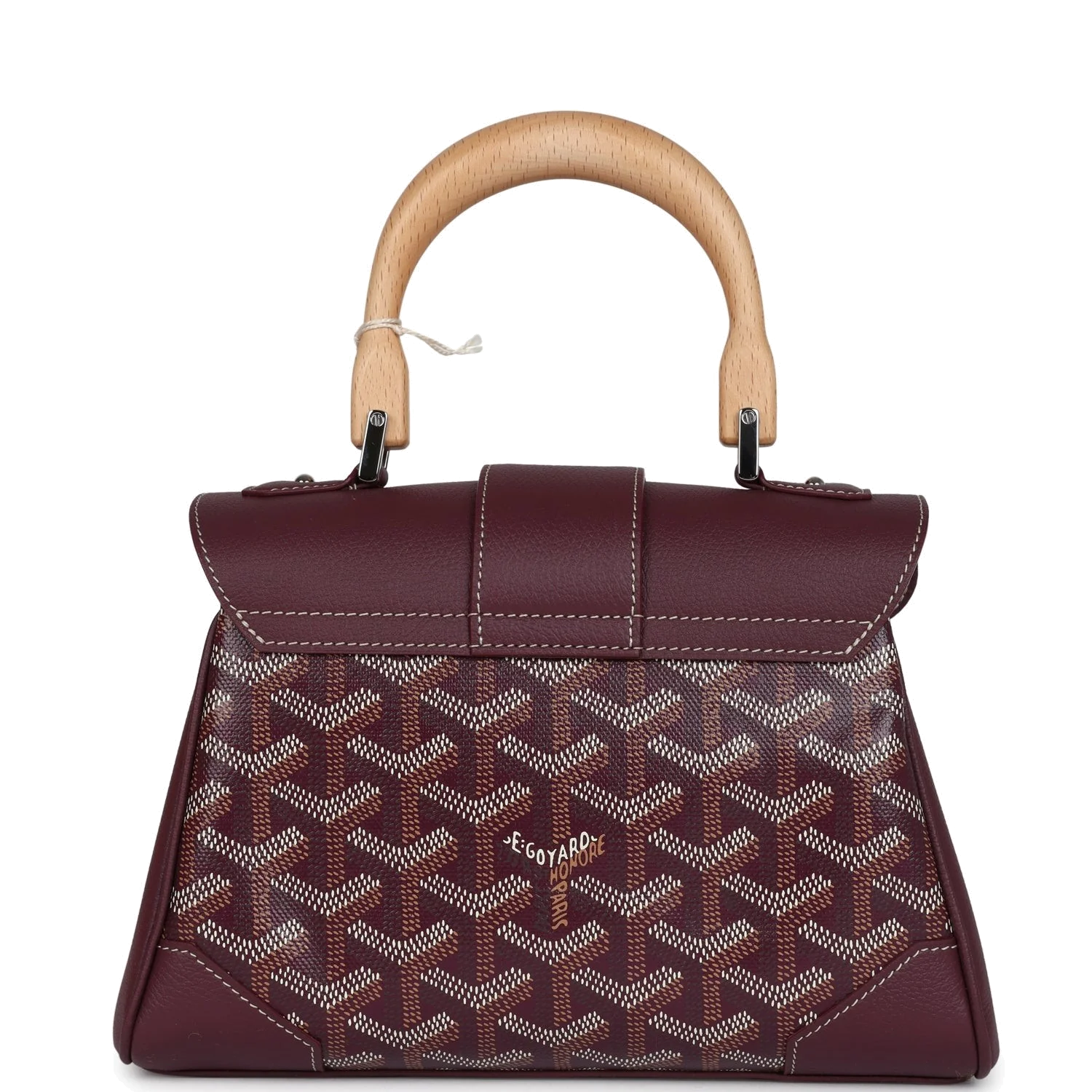 Goyard Saigon Souple Mini Bag Burgundy Goyardine — фото 5