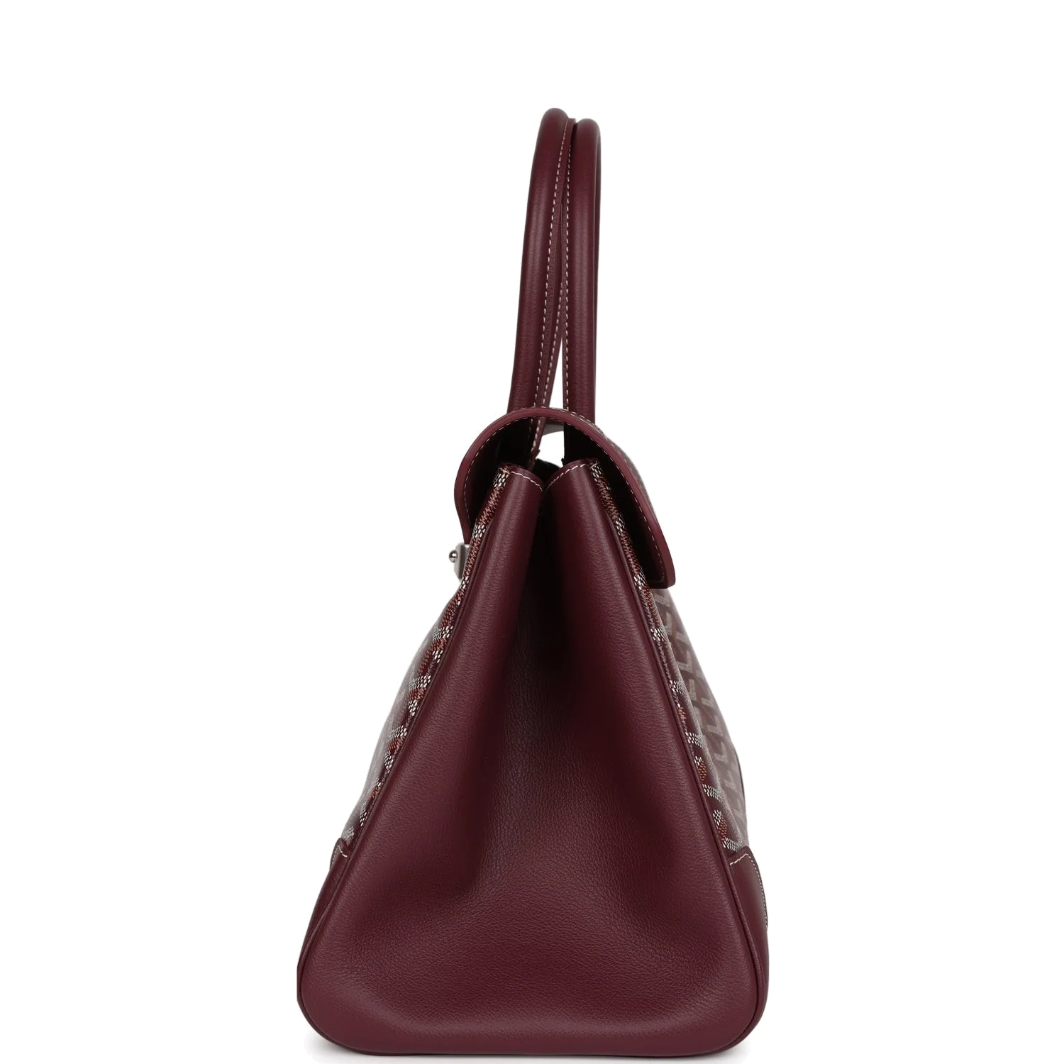 Goyard Saigon Tote Burgundy Goyardine Canvas — фото 4