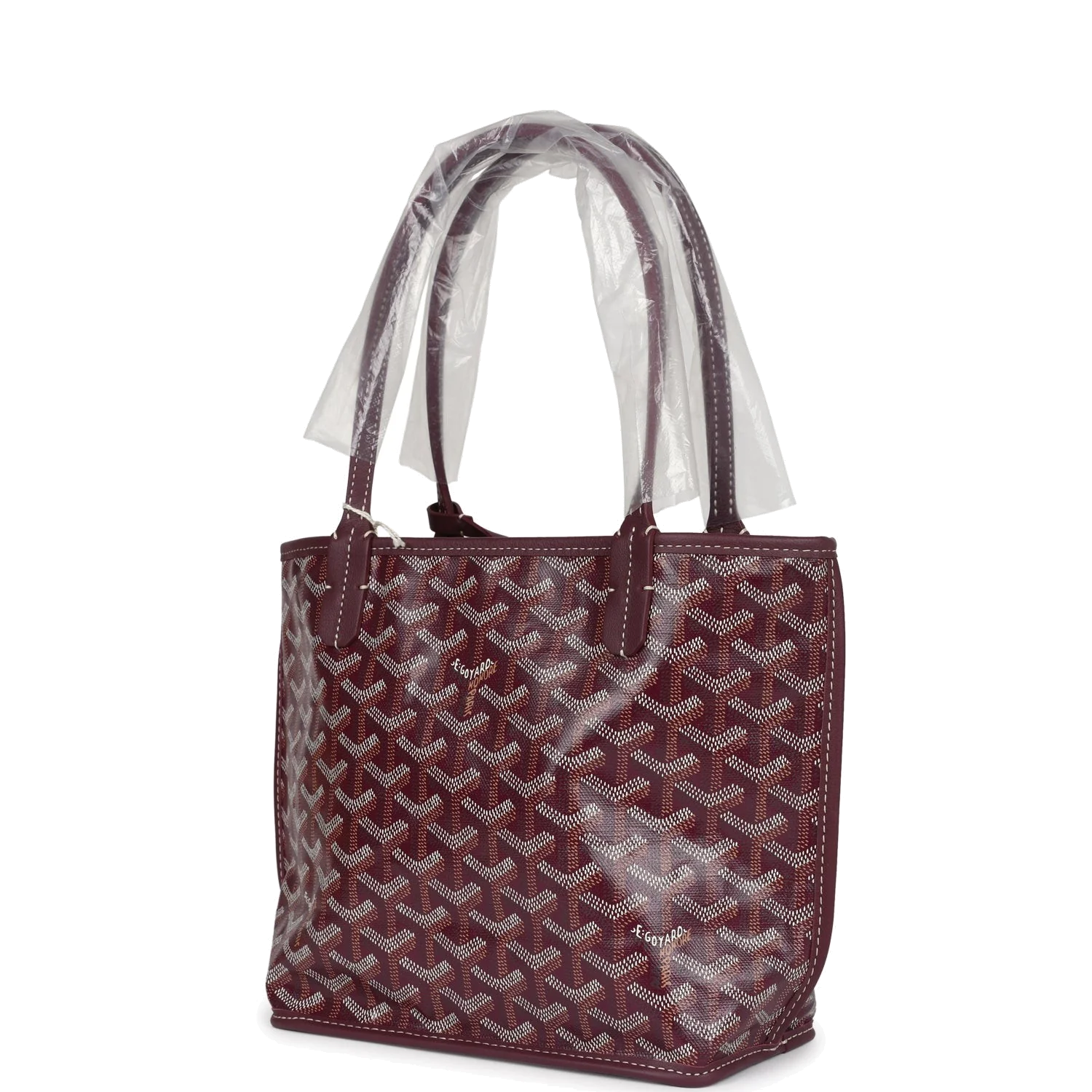 Goyard Goyardine Burgundy Anjou Mini Bag — фото 4