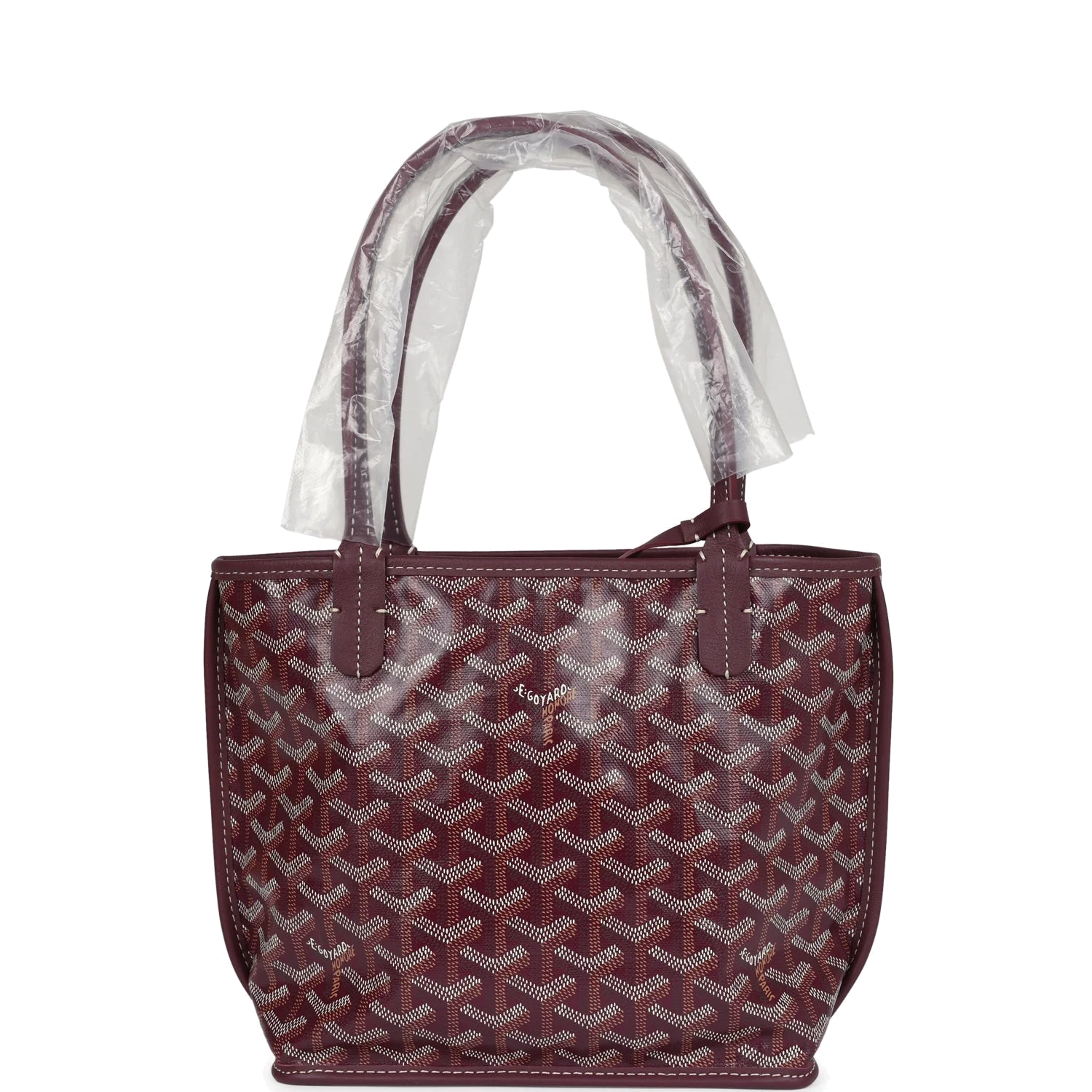 Goyard Goyardine Burgundy Anjou Mini Bag — фото 6