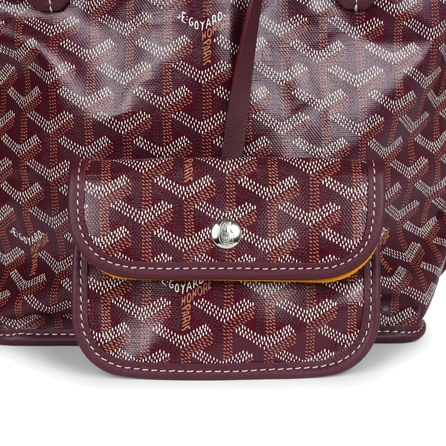 Goyard Goyardine Burgundy Anjou Mini Bag — фото 7