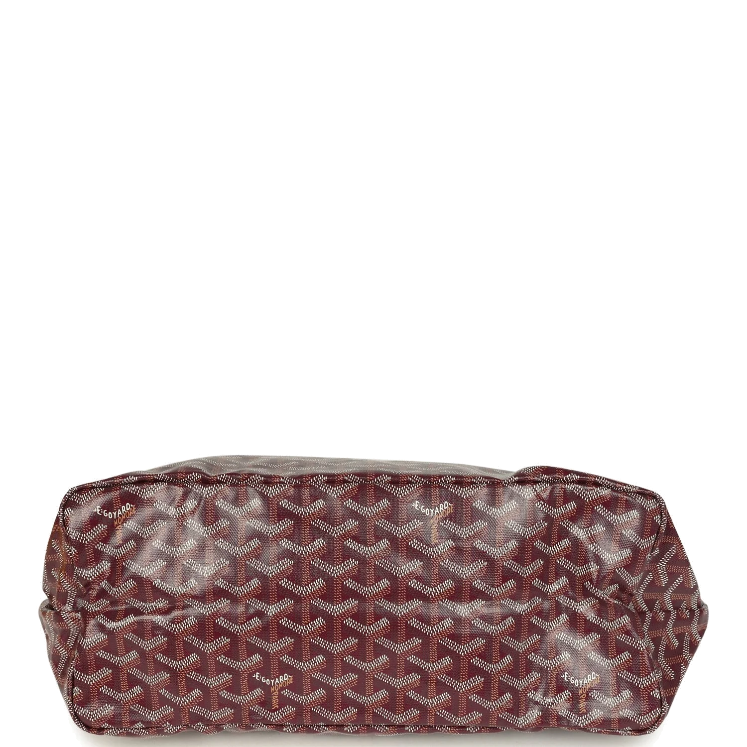 Goyard Goyardine Canvas Burgundy Saint Louis PM Tote — фото 8