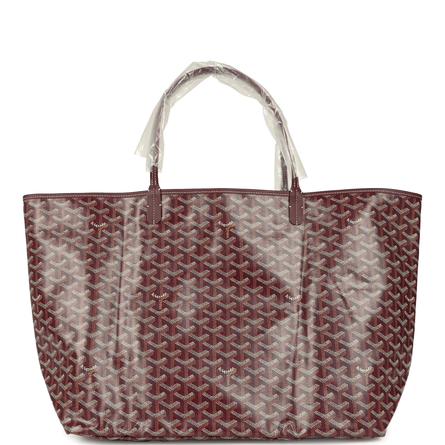 Goyard Goyardine Burgundy Saint Louis GM Tote Bag