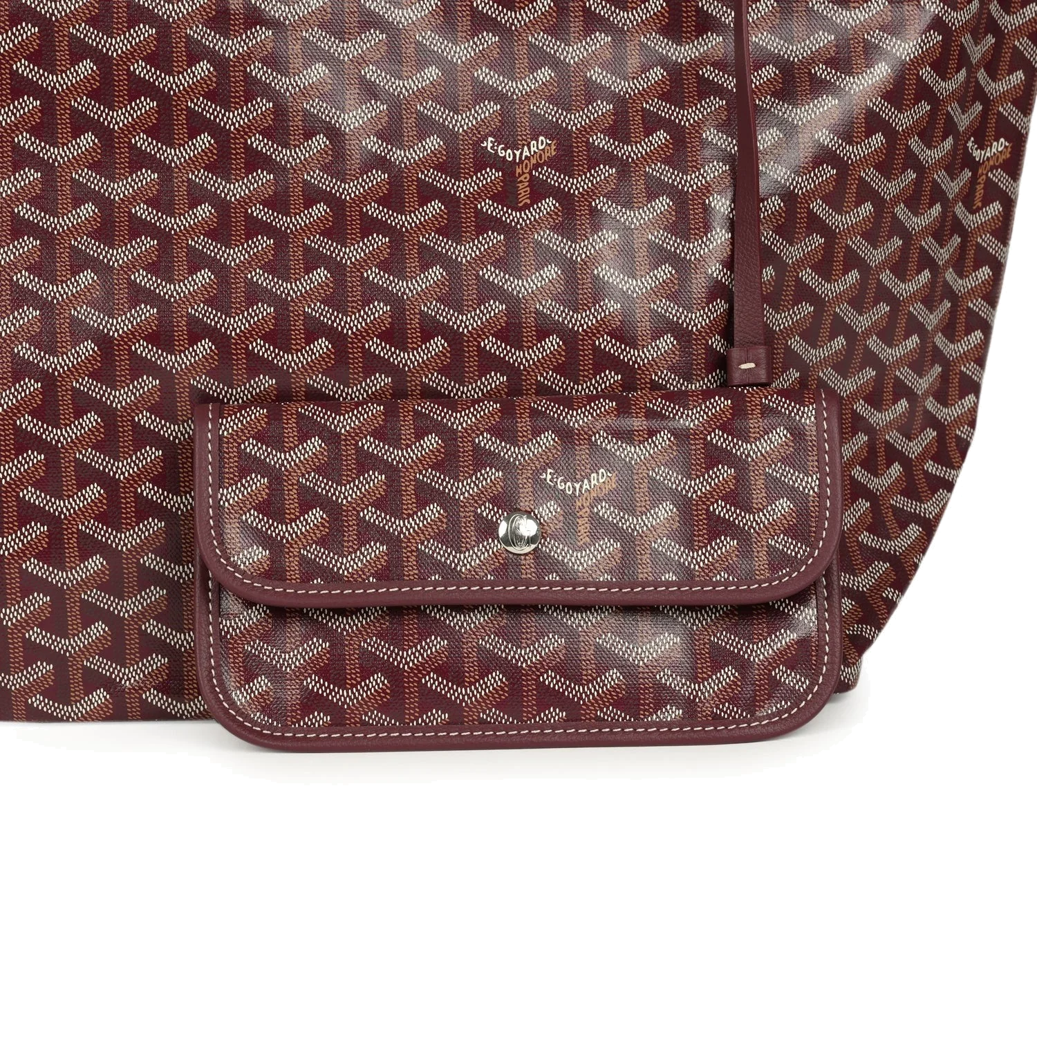 Goyard Goyardine Burgundy Saint Louis GM Tote Bag — фото 7