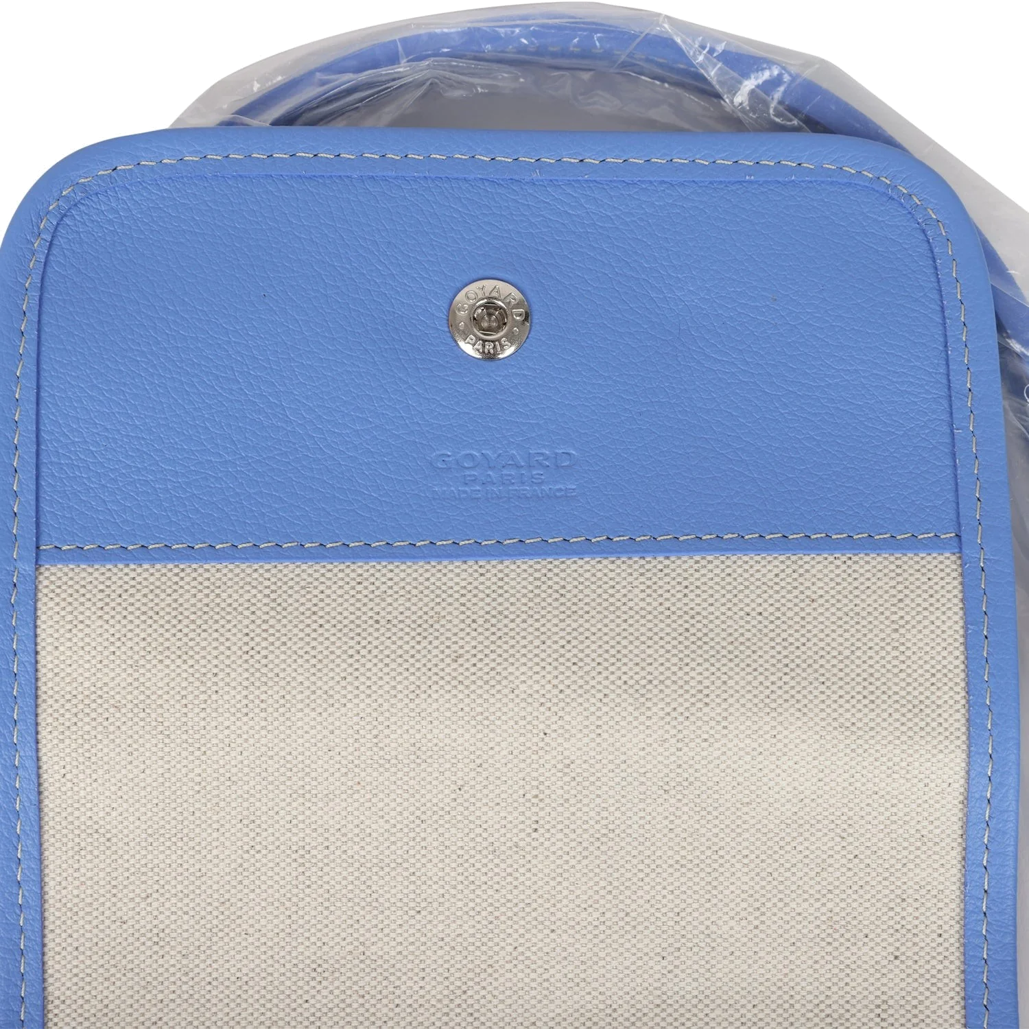 Goyard Goyardine Canvas Iris Aligre Bag Raffia Net — фото 8