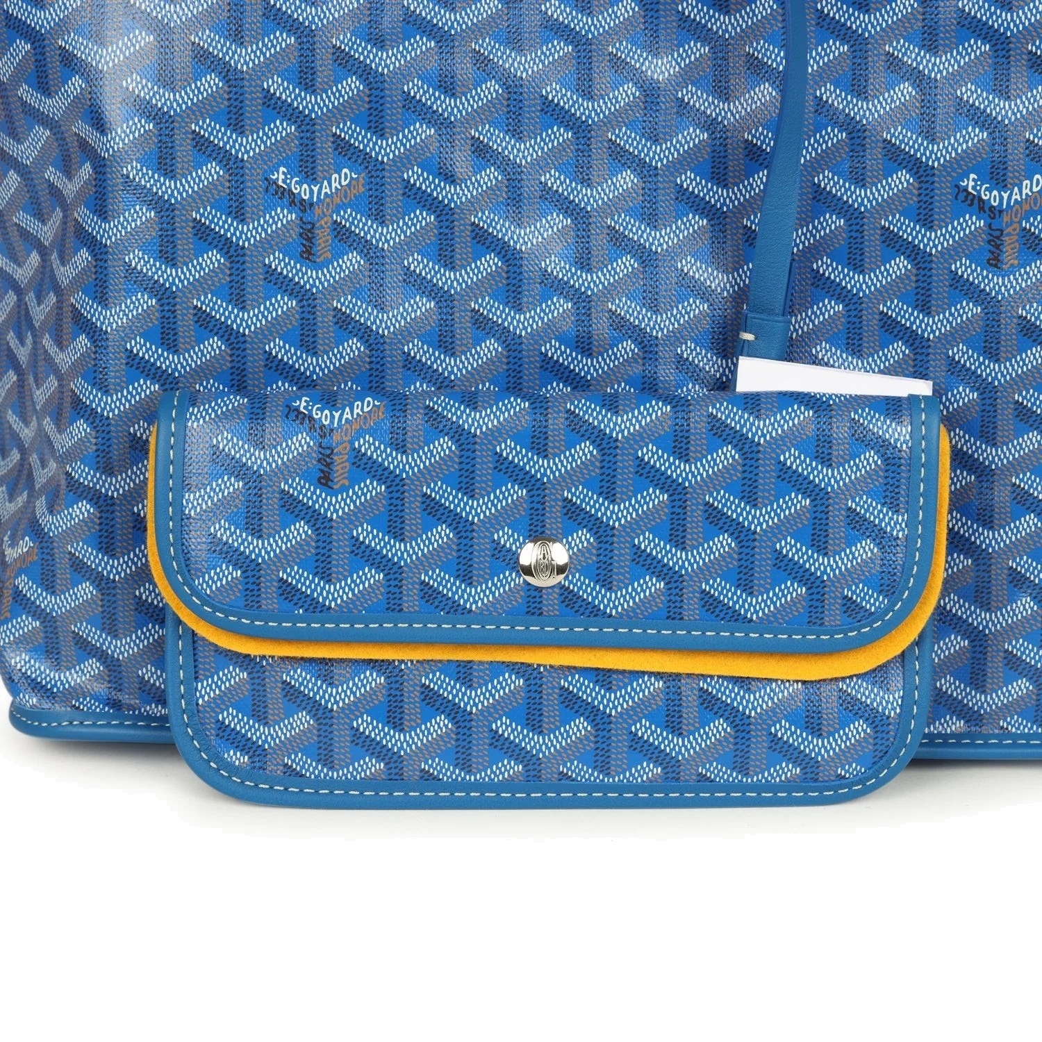 Goyard Anjou PM Sky Blue Goyardine Canvas — фото 7
