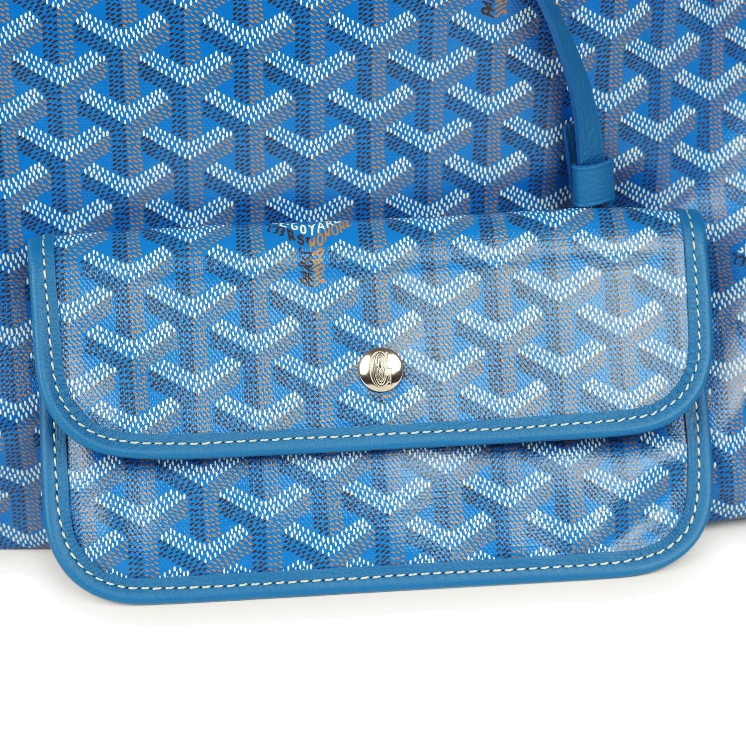 Goyard Goyardine Sky Blue Saint Louis GM Tote Bag — фото 7