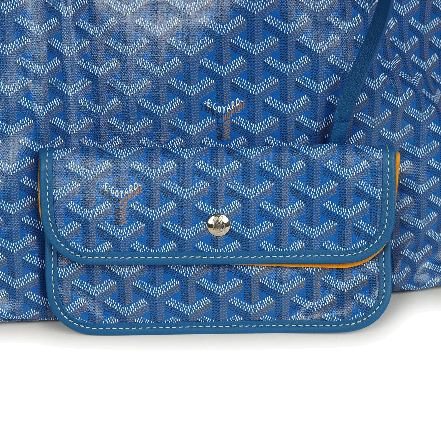 Goyard Goyardine Sky Blue Saint Louis PM Tote Bag — фото 7