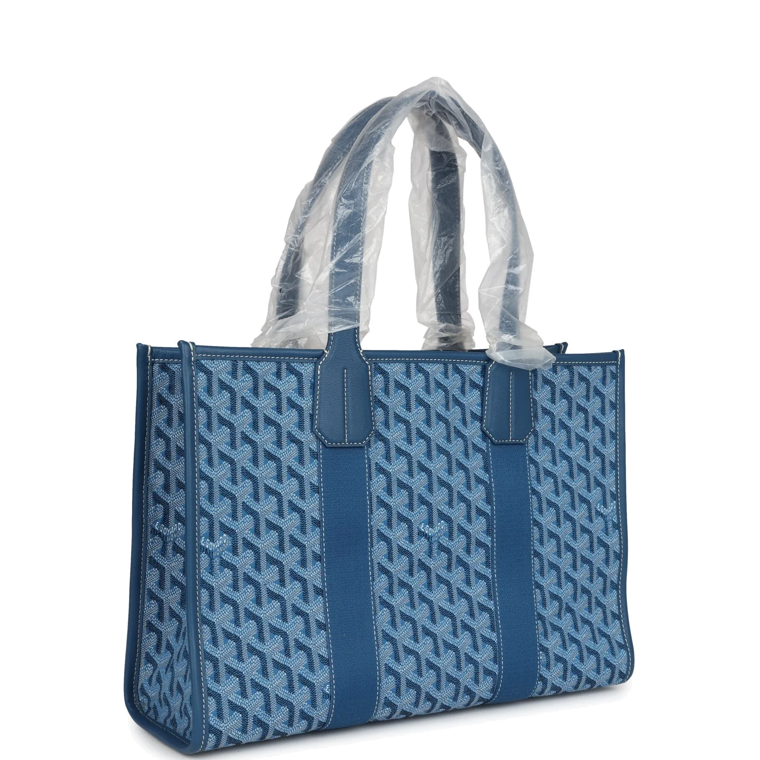Goyard Goyardine Jacquard Ocean Blue Villette PM Bag — фото 3
