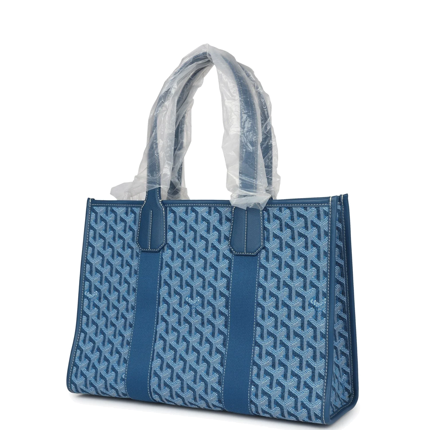 Goyard Goyardine Jacquard Ocean Blue Villette PM Bag — фото 6