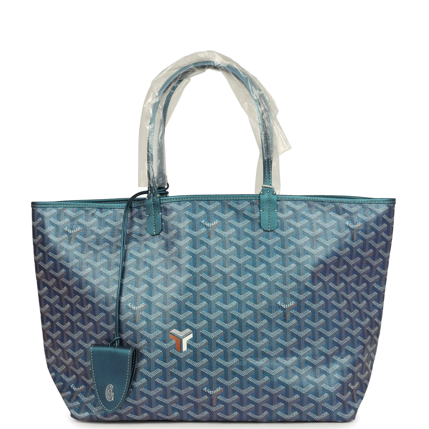 Goyard Goyardine Pearly Blue Saint Louis PM Tote Bag — фото 2