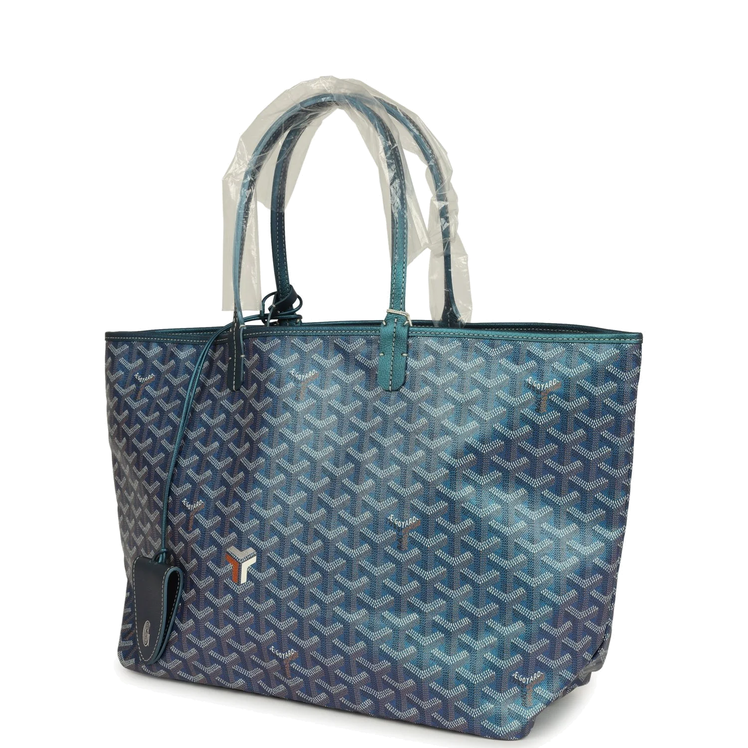 Goyard Goyardine Pearly Blue Saint Louis PM Tote Bag — фото 6