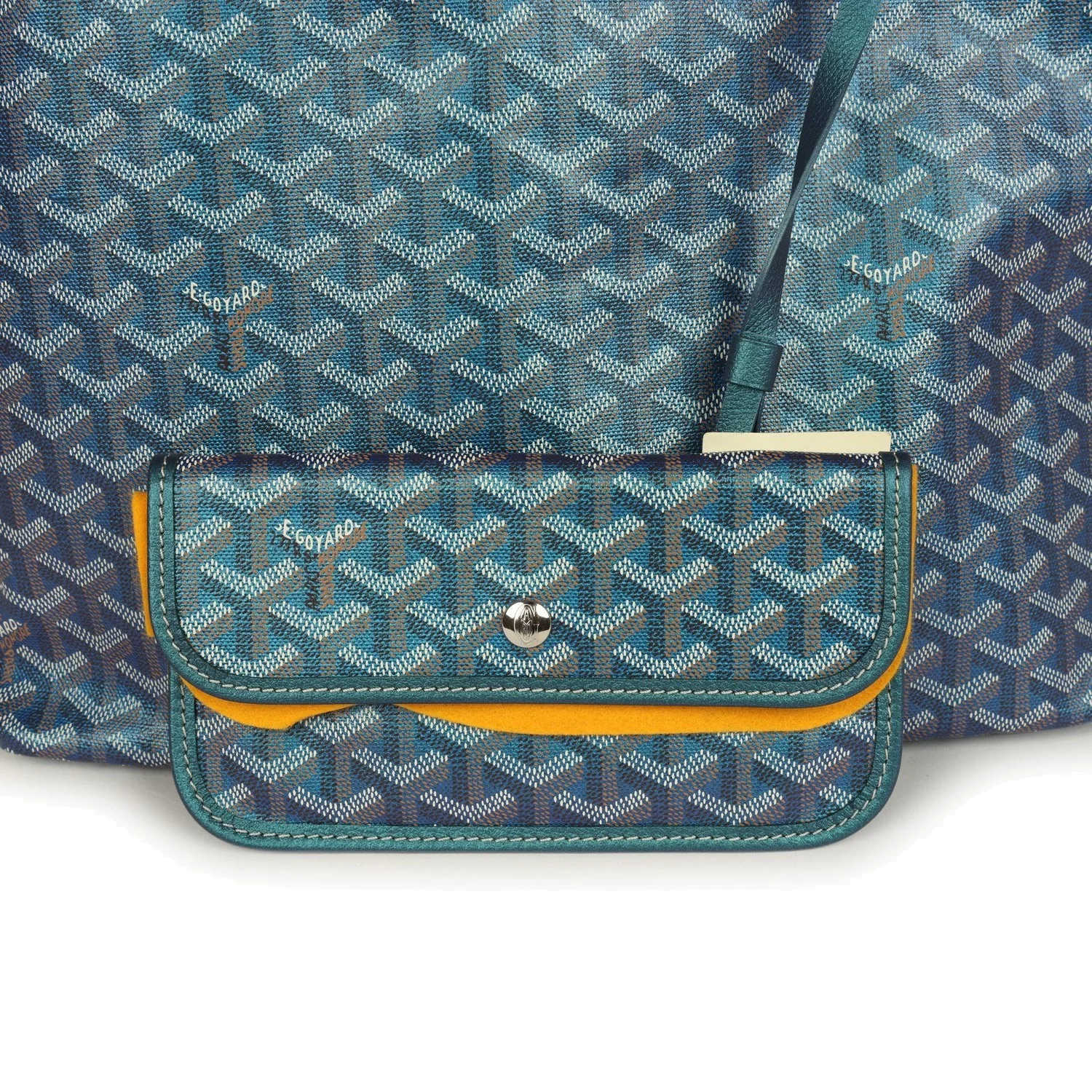 Goyard Goyardine Pearly Blue Saint Louis PM Tote Bag — фото 7