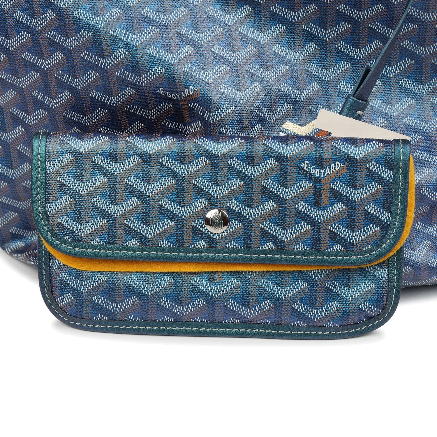 Goyard Goyardine Pearly Blue Boheme PM Hobo Bag — фото 7