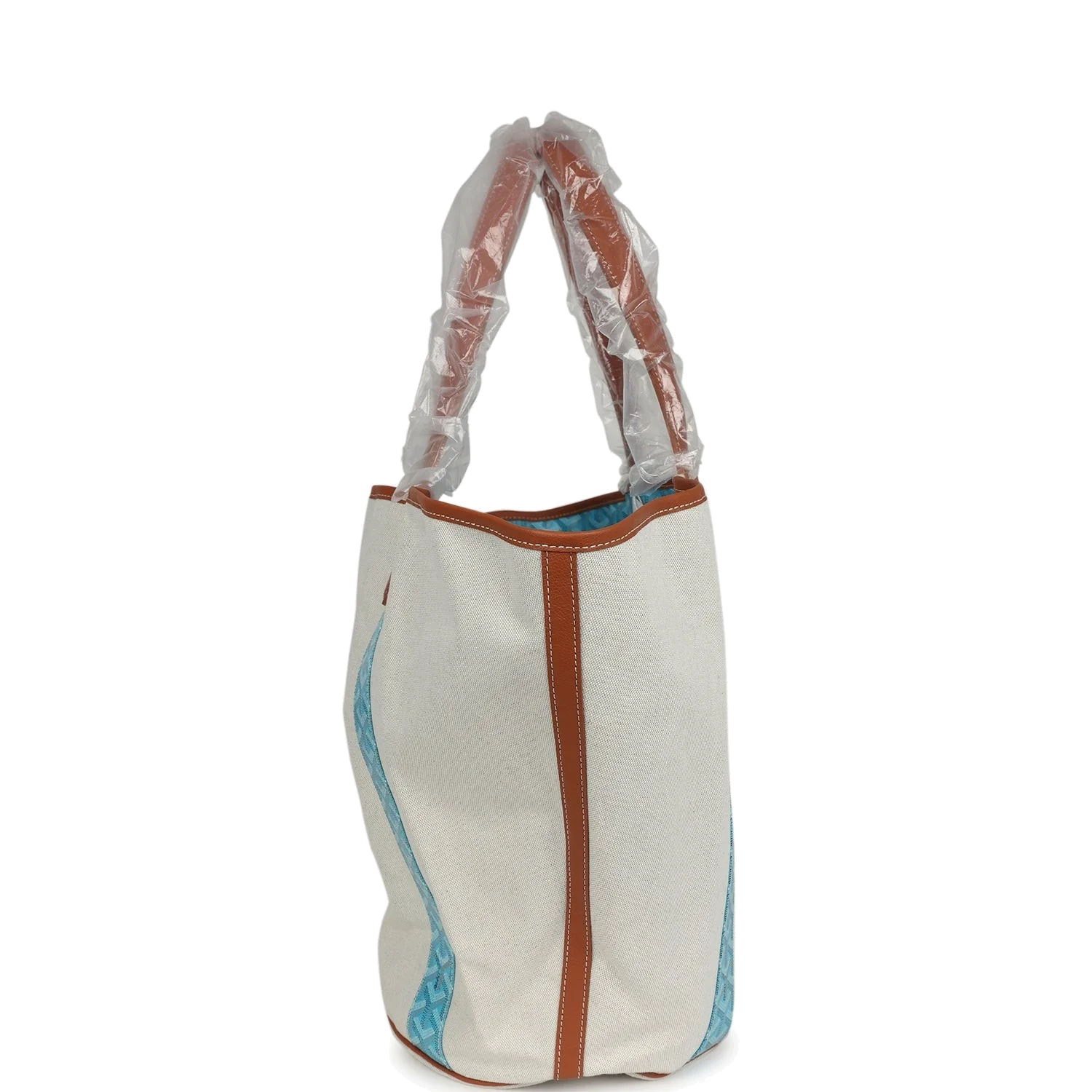 Goyard Goyardine Turquoise Belharra Reversible Beach Tote Bag — фото 4