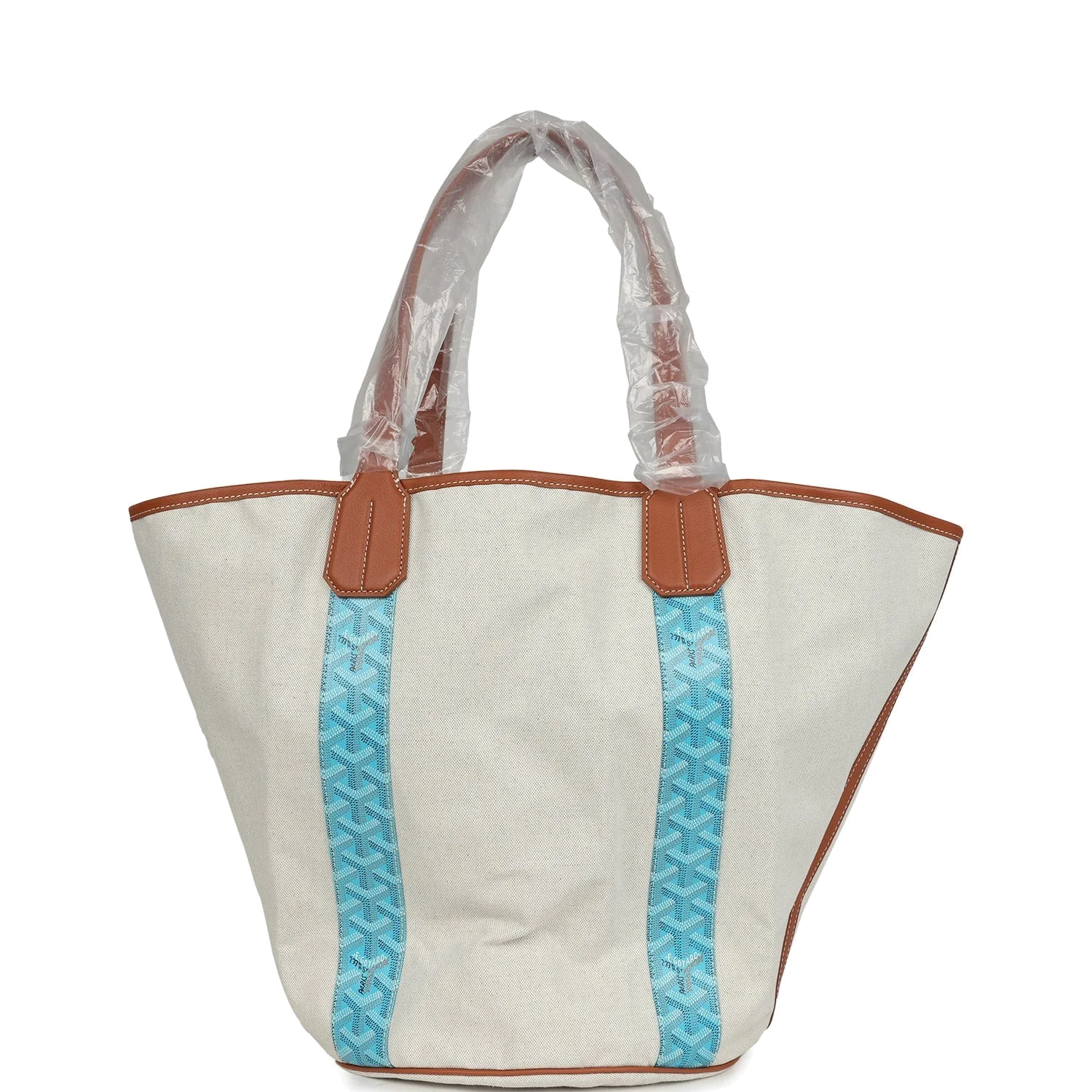 Goyard Goyardine Turquoise Belharra Reversible Beach Tote Bag — фото 5