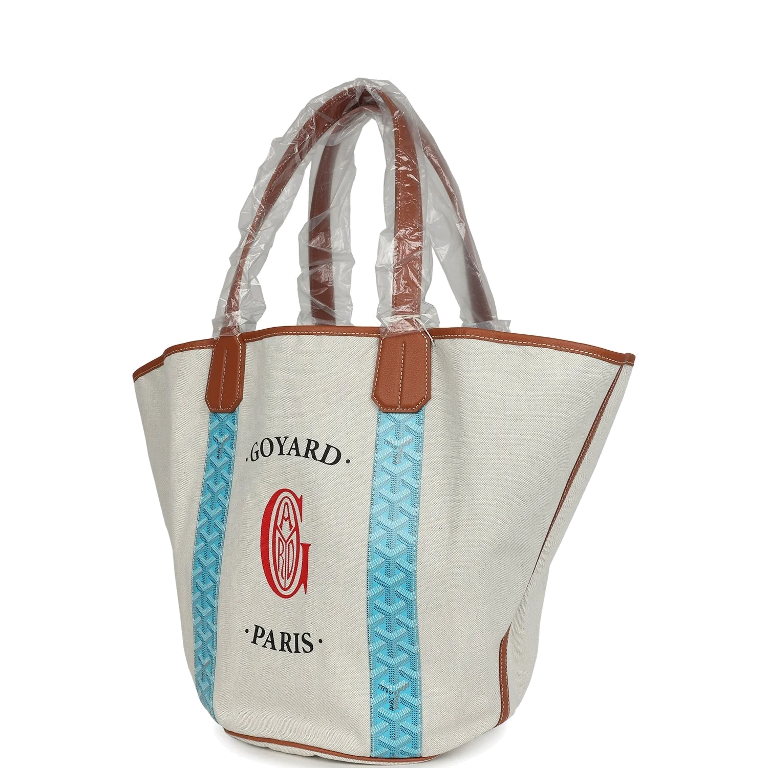 Goyard Goyardine Turquoise Belharra Reversible Beach Tote Bag — фото 6