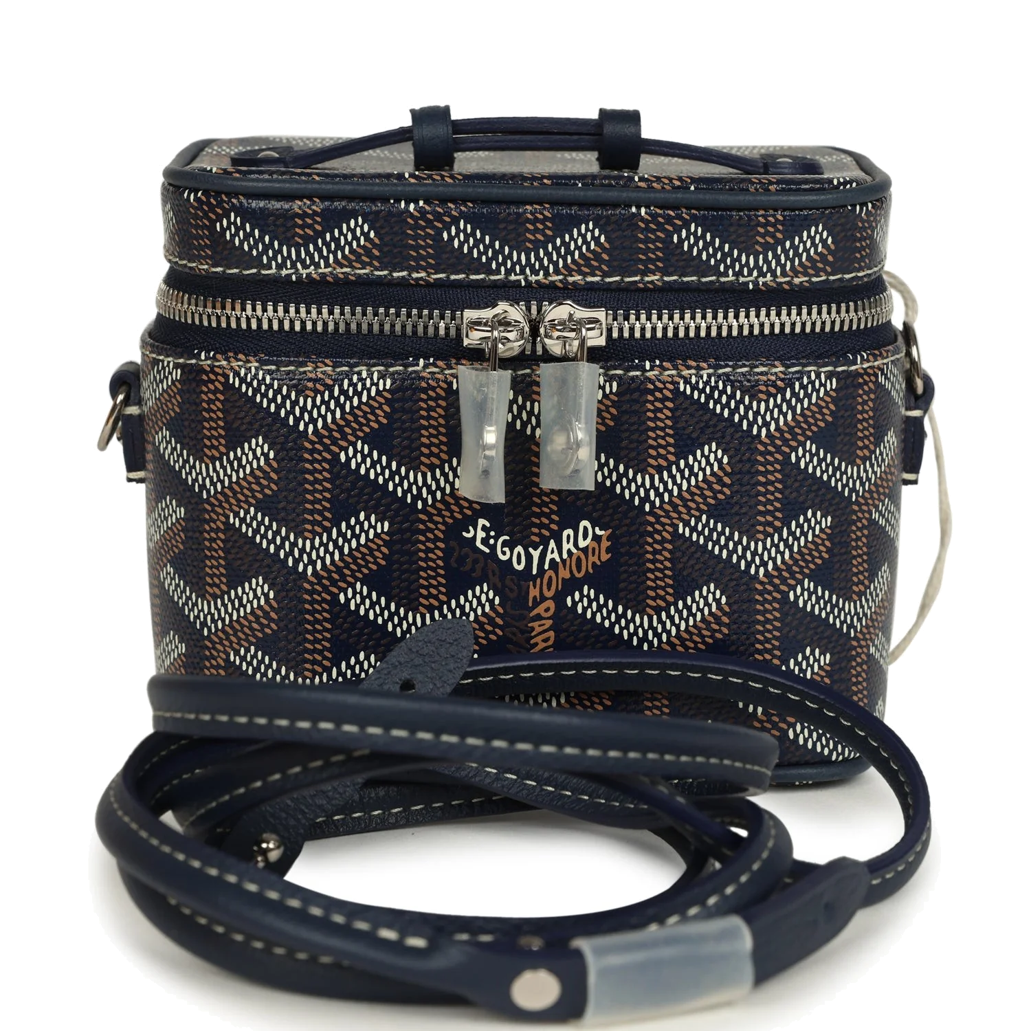 Goyard Goyardine Canvas Navy Blue Nano Muse Vanity Bag — фото 2