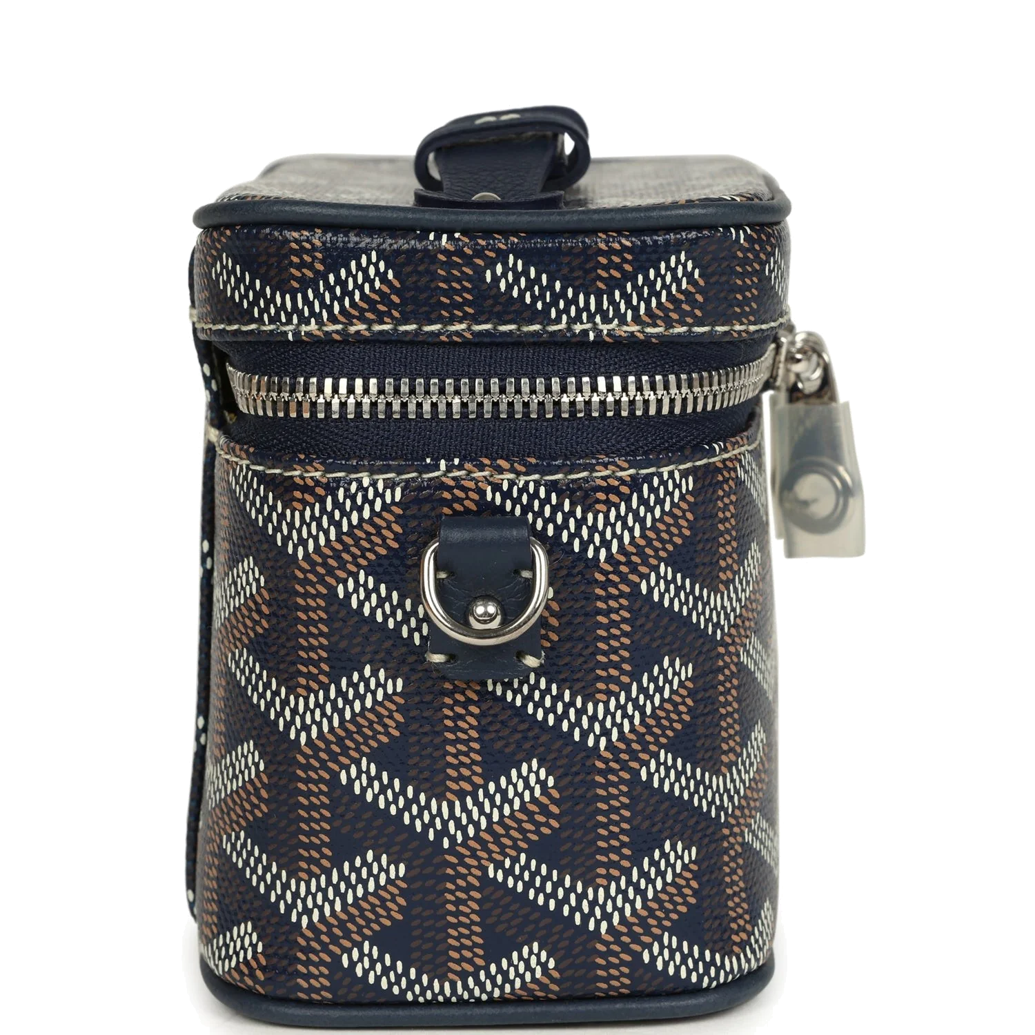 Goyard Goyardine Canvas Navy Blue Nano Muse Vanity Bag — фото 5