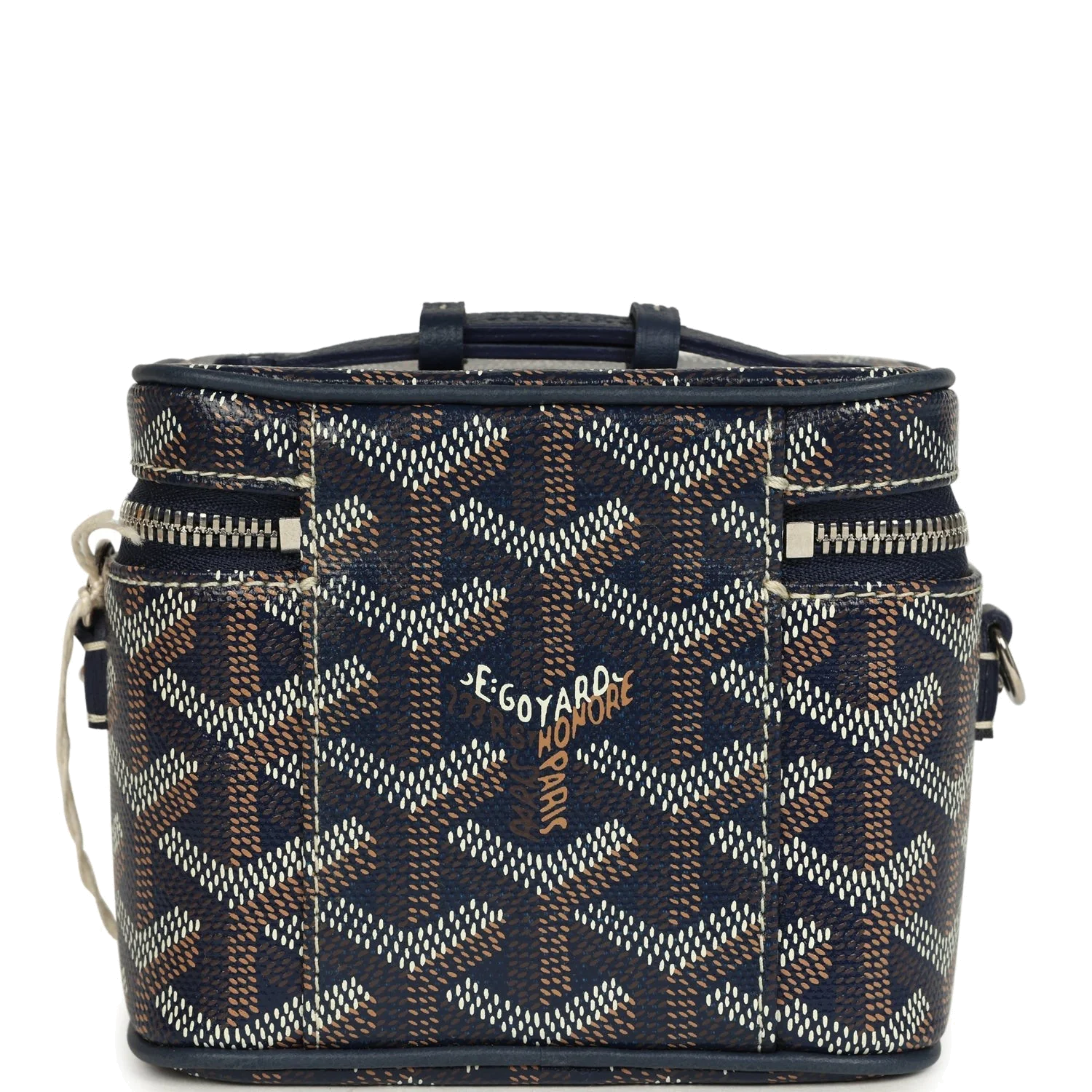 Goyard Goyardine Canvas Navy Blue Nano Muse Vanity Bag — фото 6