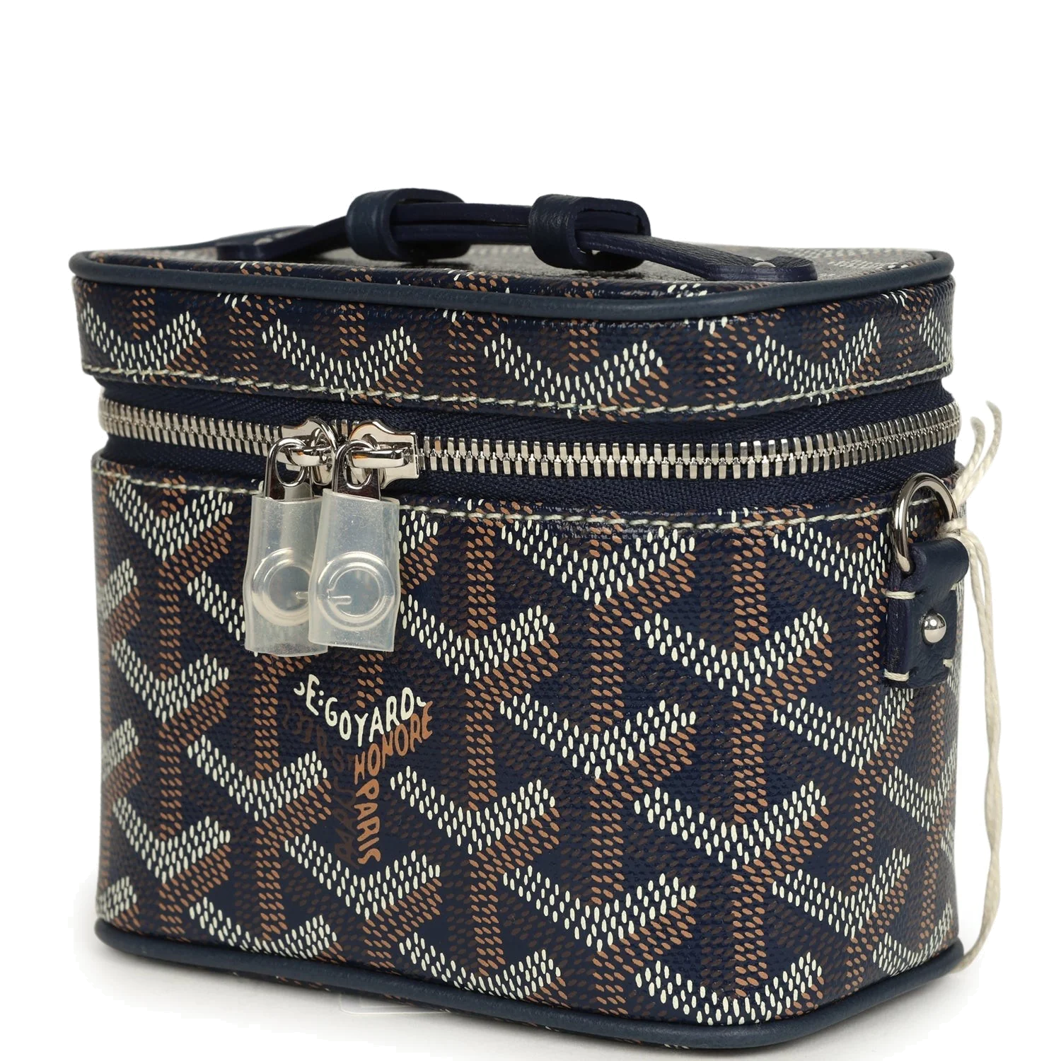 Goyard Goyardine Canvas Navy Blue Nano Muse Vanity Bag — фото 7