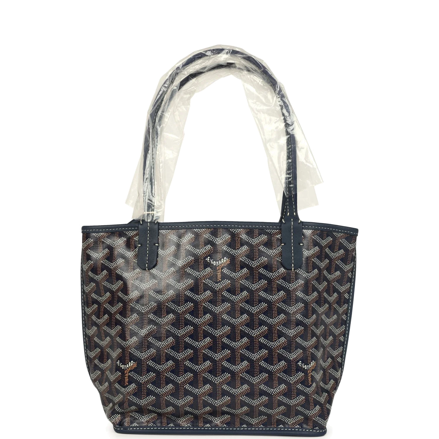 Goyard Goyardine Anjou Navy Blue Mini Bag — фото 2
