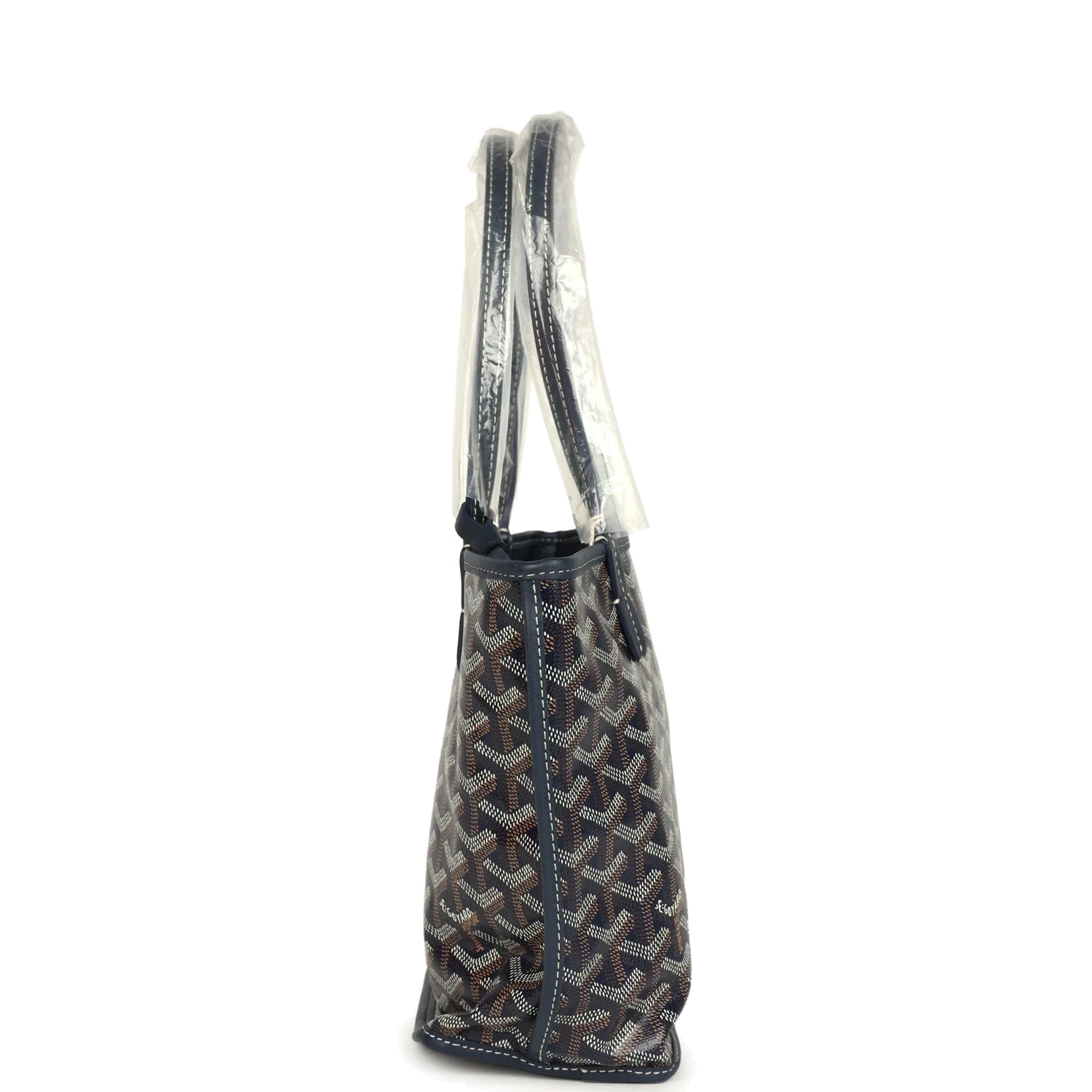 Goyard Goyardine Anjou Navy Blue Mini Bag — фото 4