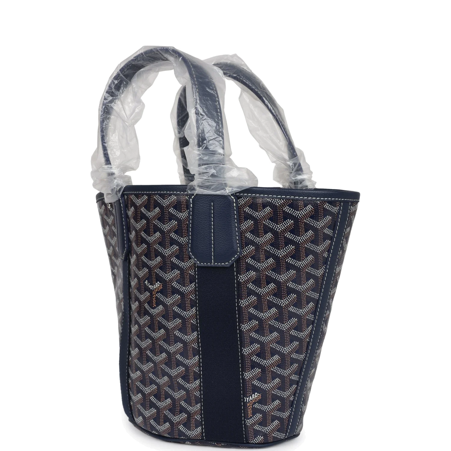 Goyard Goyardine Belharra PM Navy Blue Tote — фото 6