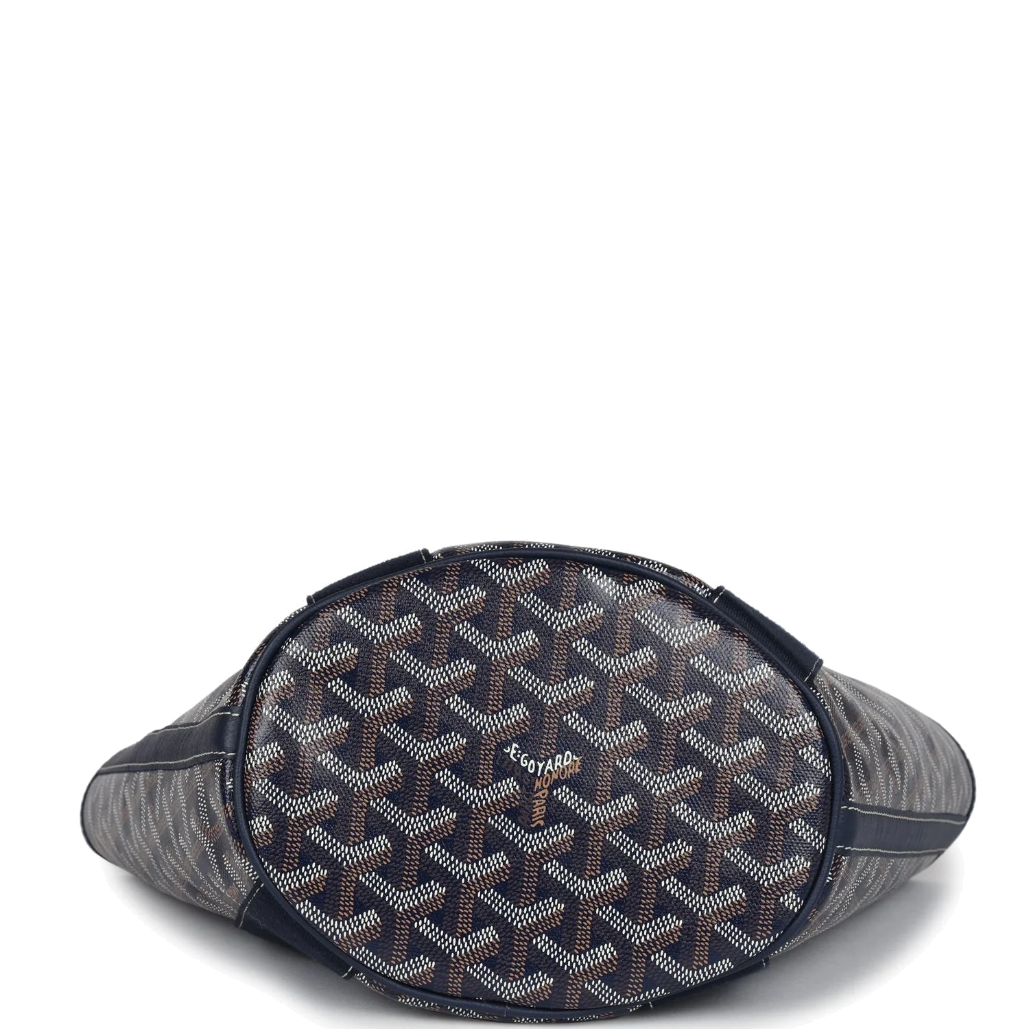 Goyard Goyardine Belharra PM Navy Blue Tote — фото 7