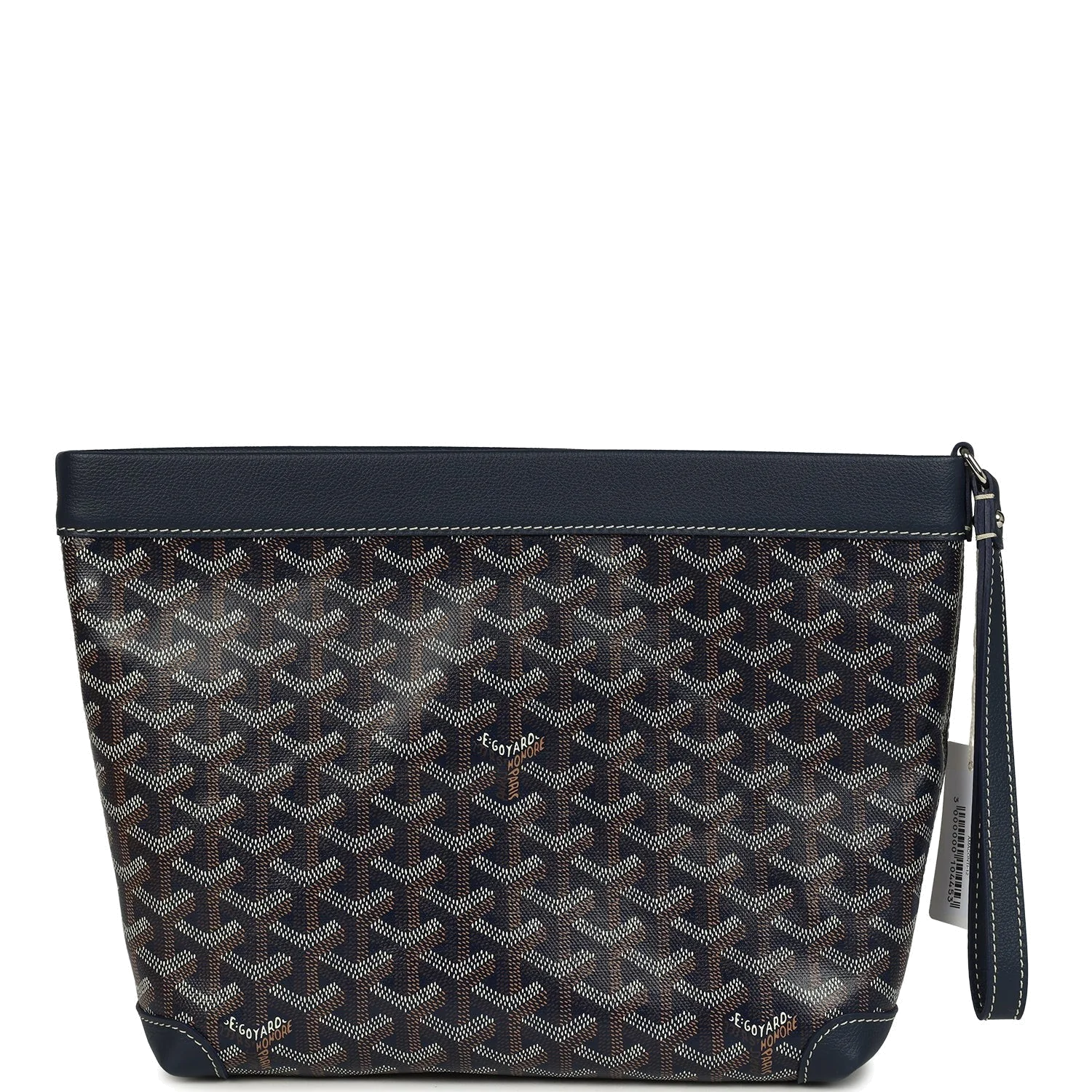 Goyard Goyardine Canvas Navy Blue Conti Pouch — фото 5