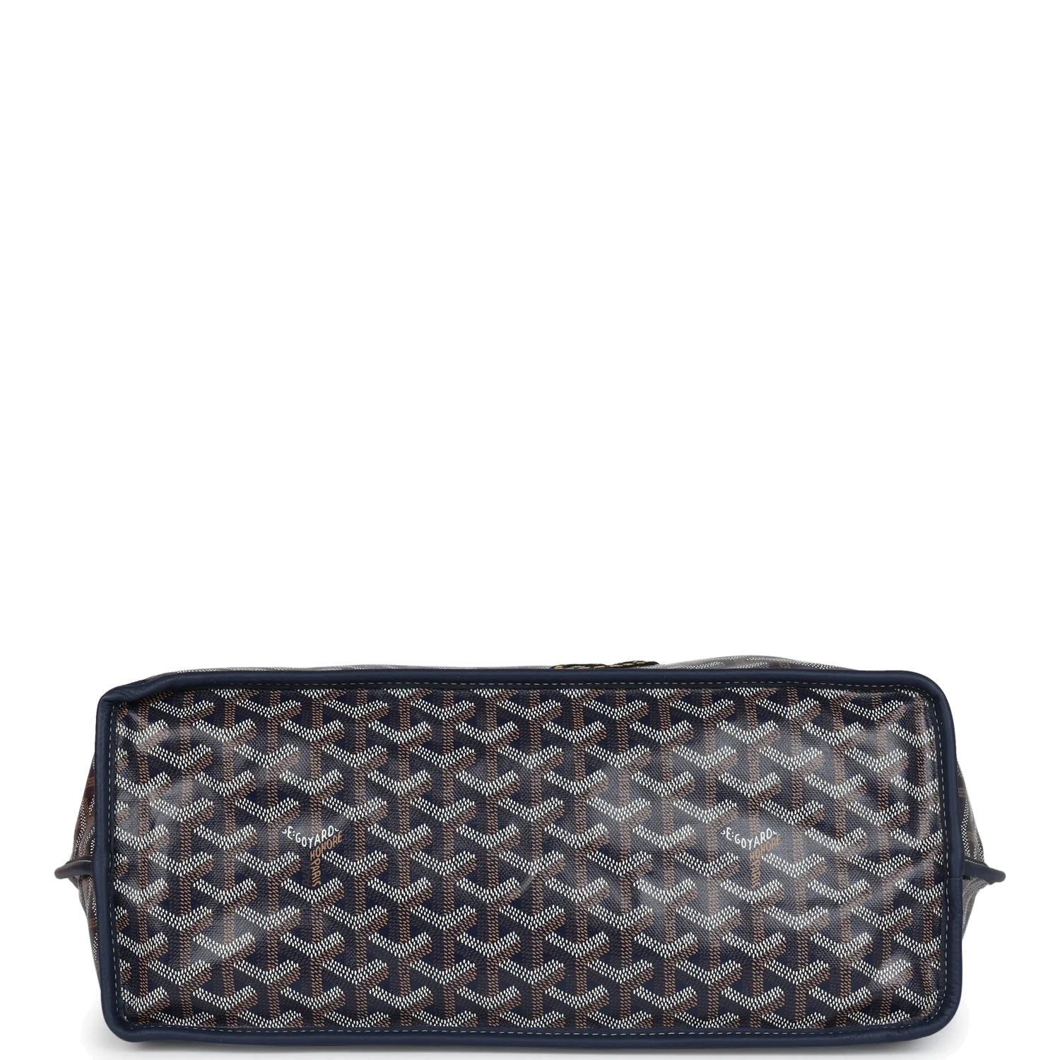 Goyard Goyardine Navy Blue Anjou PM Embroidered — фото 7