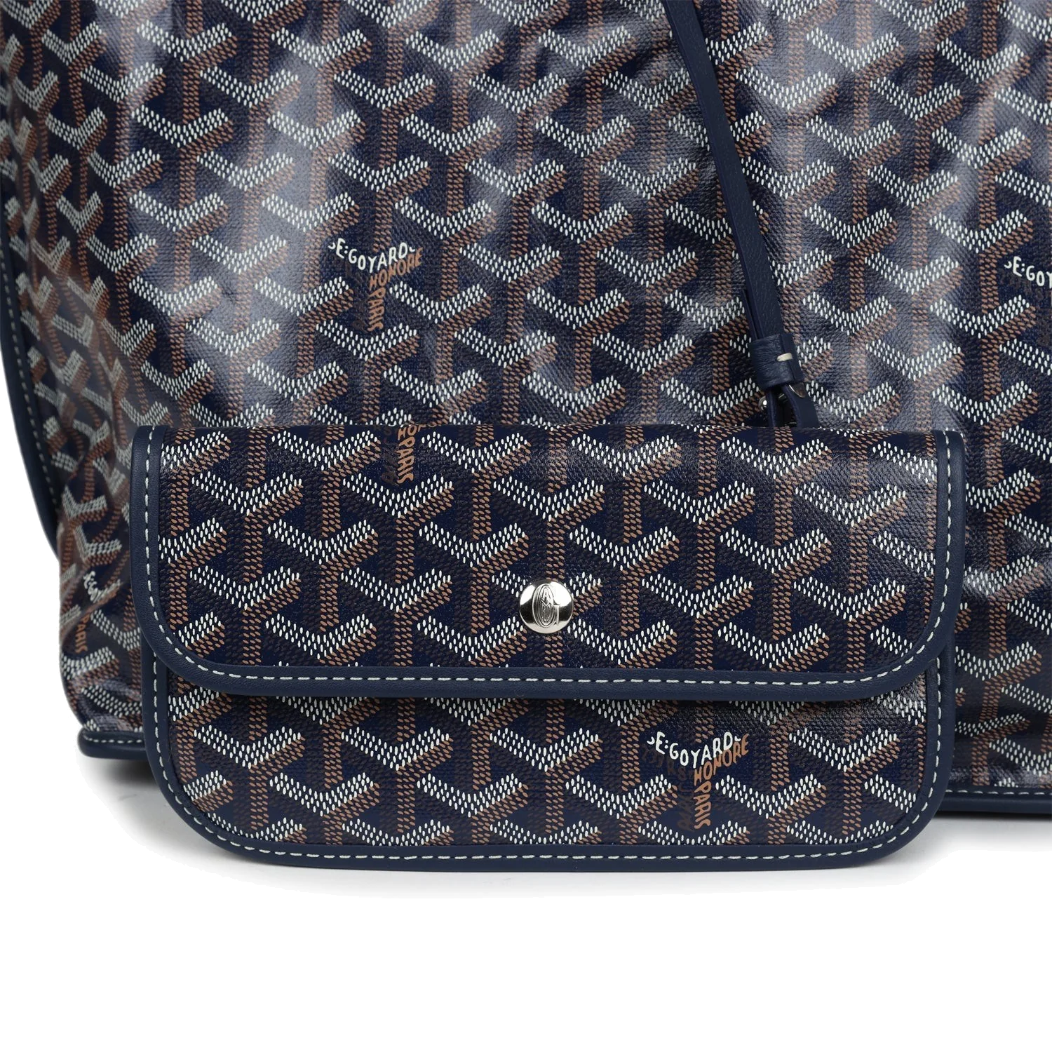Goyard Anjou PM Navy Goyardine Canvas — фото 7