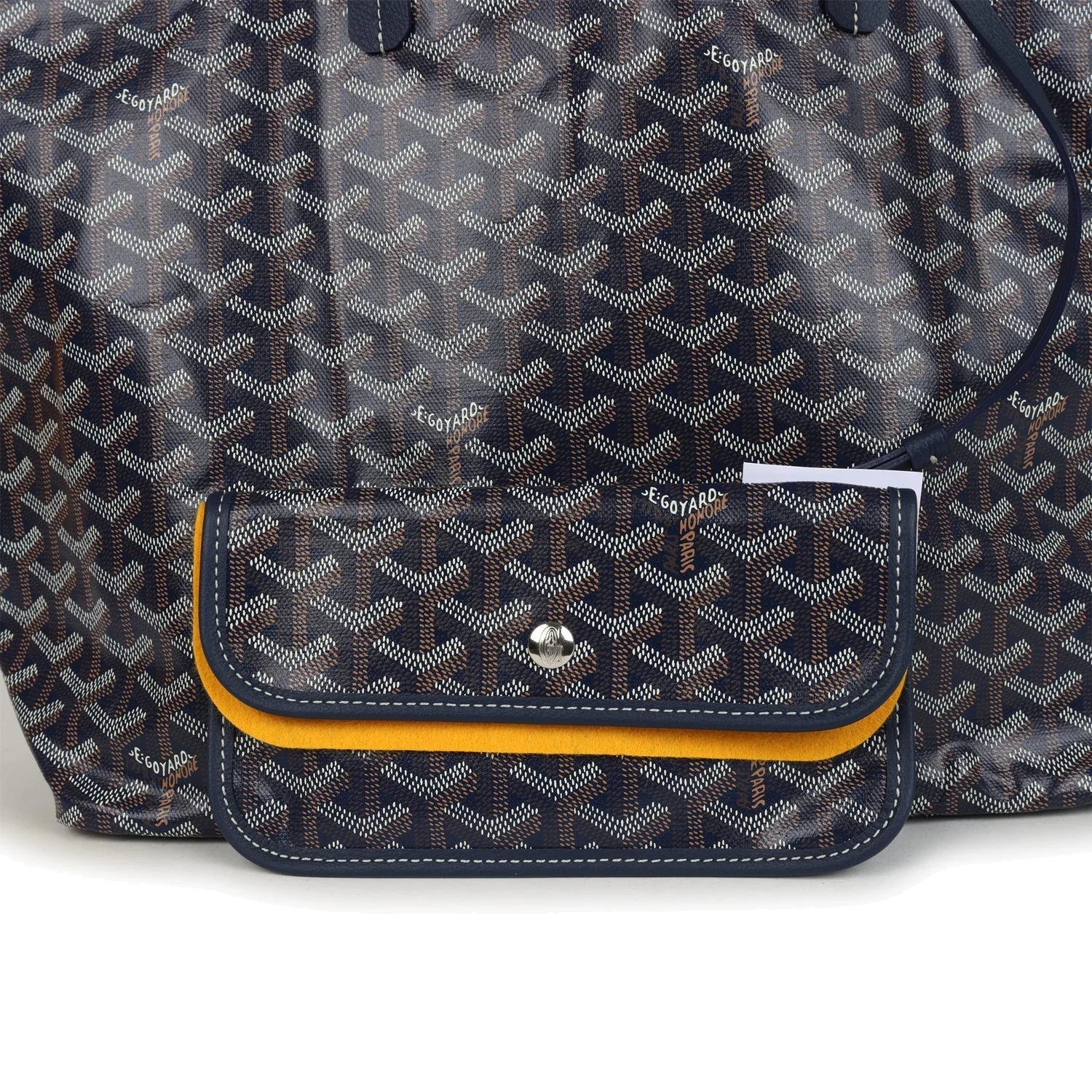 Goyard Goyardine Navy Saint Louis PM Tote Bag — фото 6