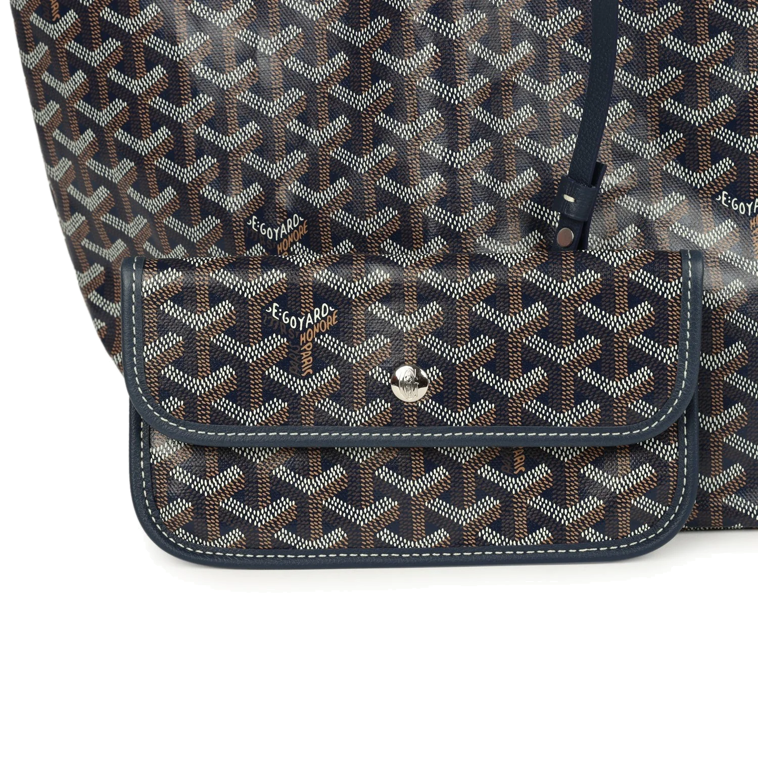 Goyard Goyardine Navy Saint Louis GM Tote Bag — фото 7