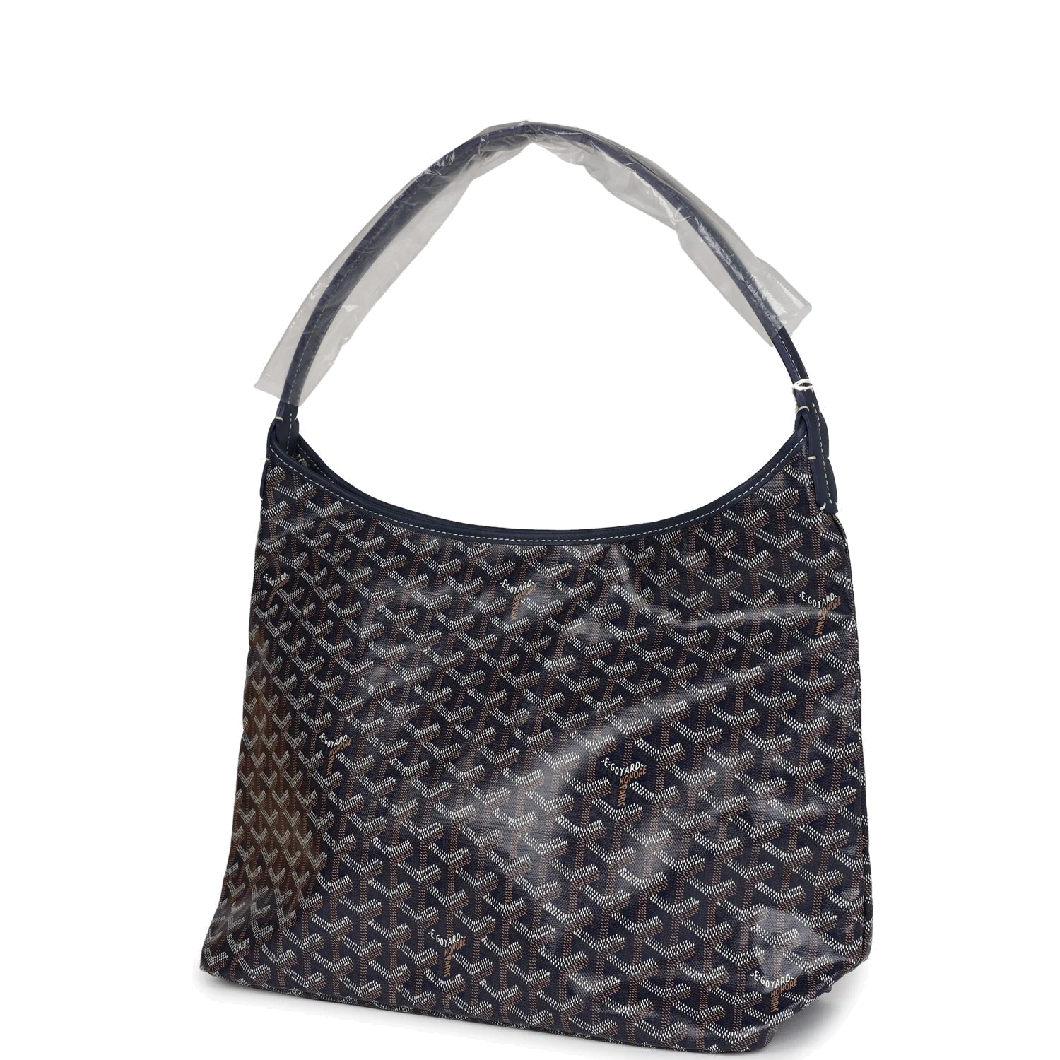 Goyard Goyardine Navy Blue Boheme PM Hobo Bag — фото 6