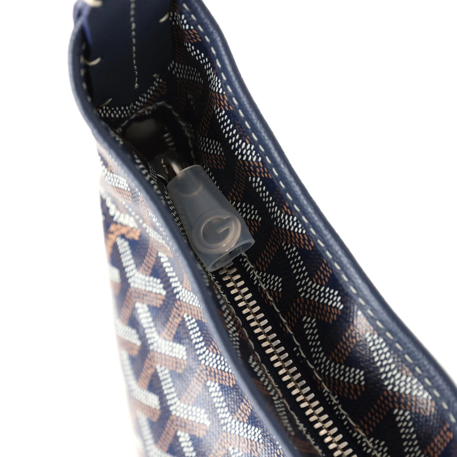 Goyard Goyardine Navy Blue Boheme PM Hobo Bag — фото 7