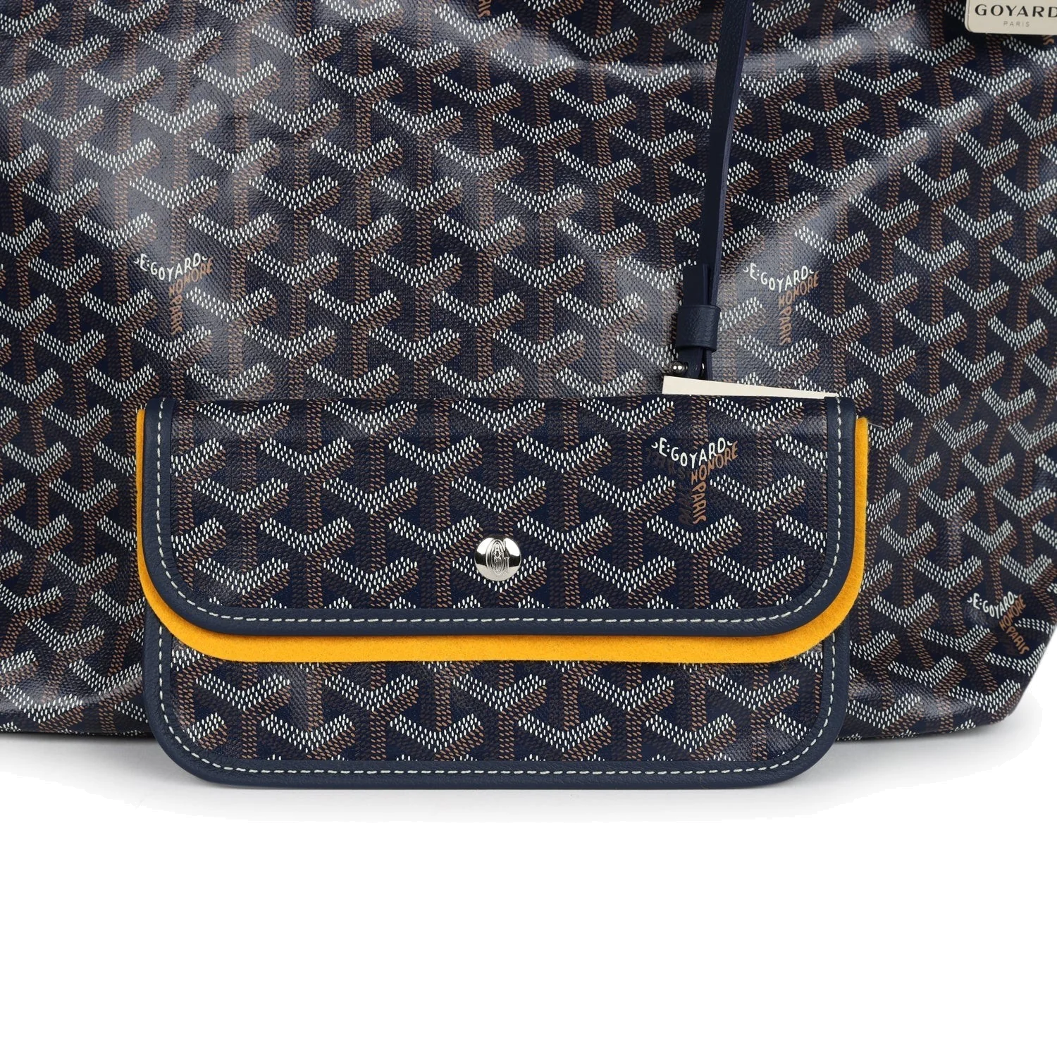 Goyard Goyardine Navy Blue Boheme PM Hobo Bag — фото 8