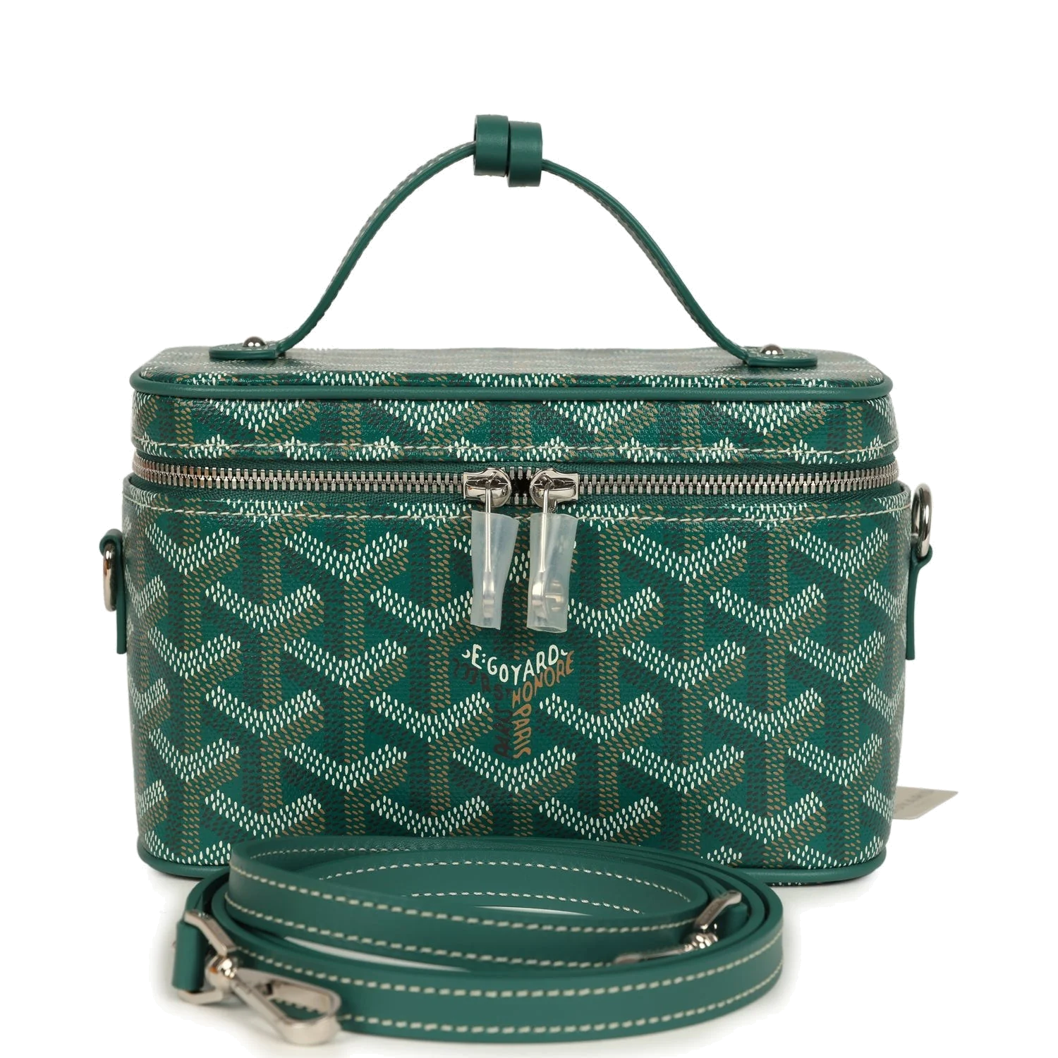 Goyard Goyardine Canvas Green Mini Muse Vanity Bag — фото 2