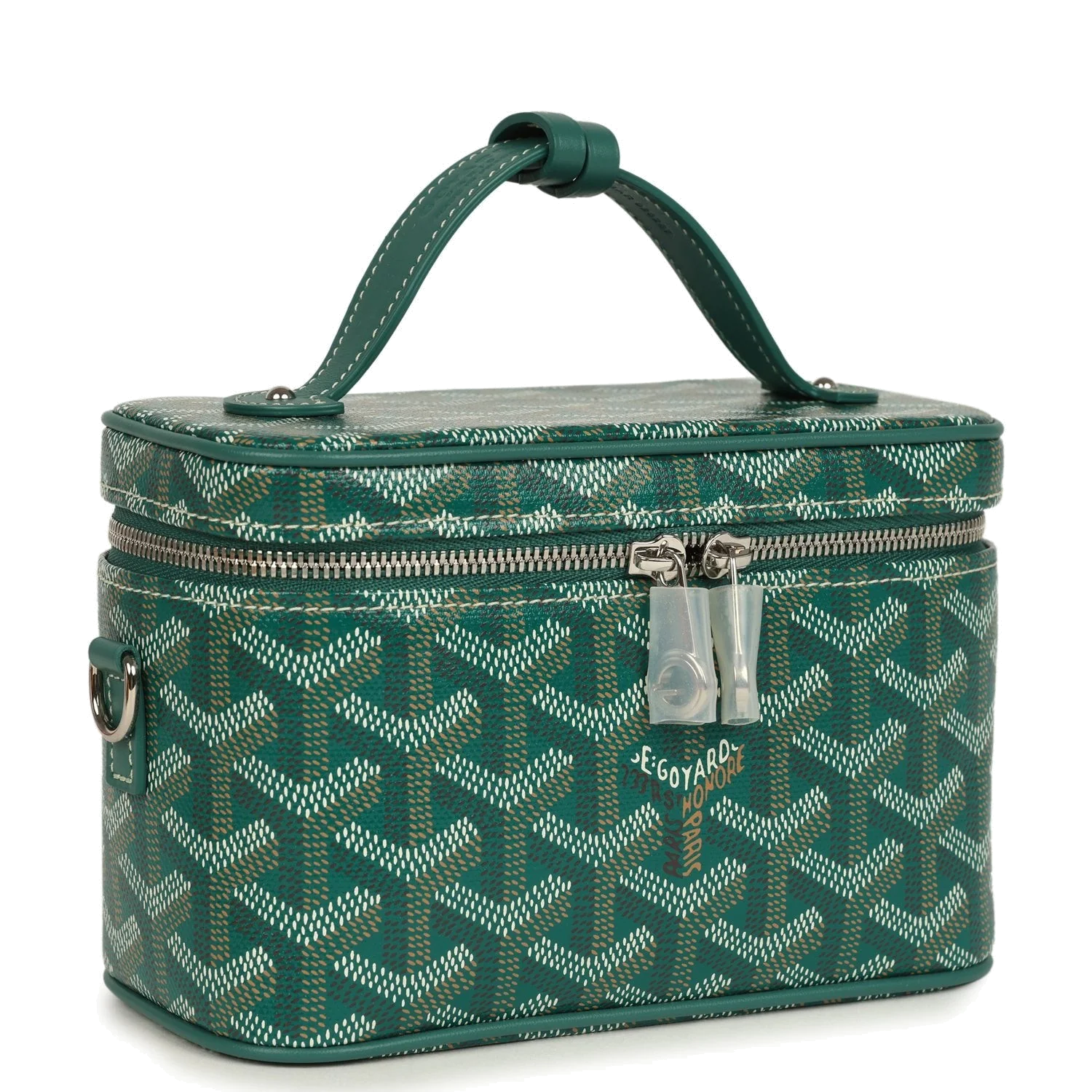 Goyard Goyardine Canvas Green Mini Muse Vanity Bag — фото 3