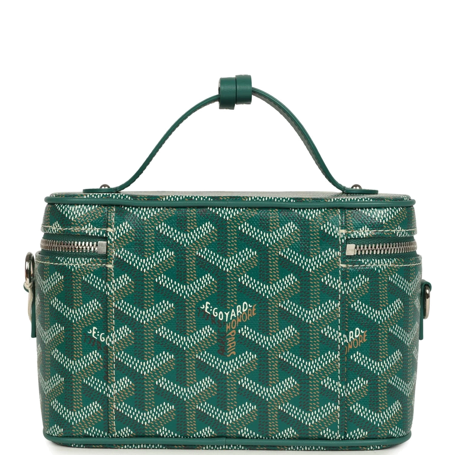 Goyard Goyardine Canvas Green Mini Muse Vanity Bag — фото 5