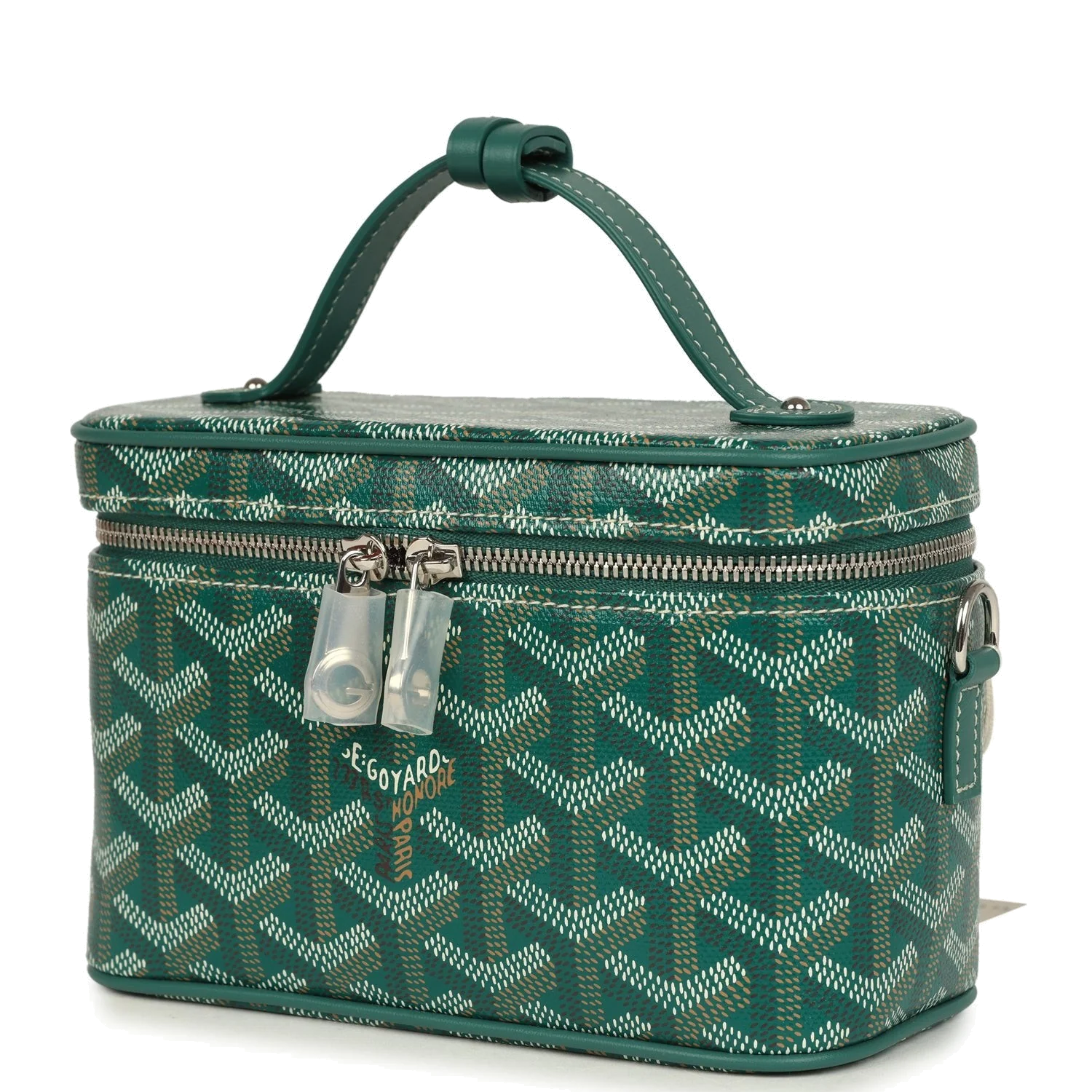 Goyard Goyardine Canvas Green Mini Muse Vanity Bag — фото 6