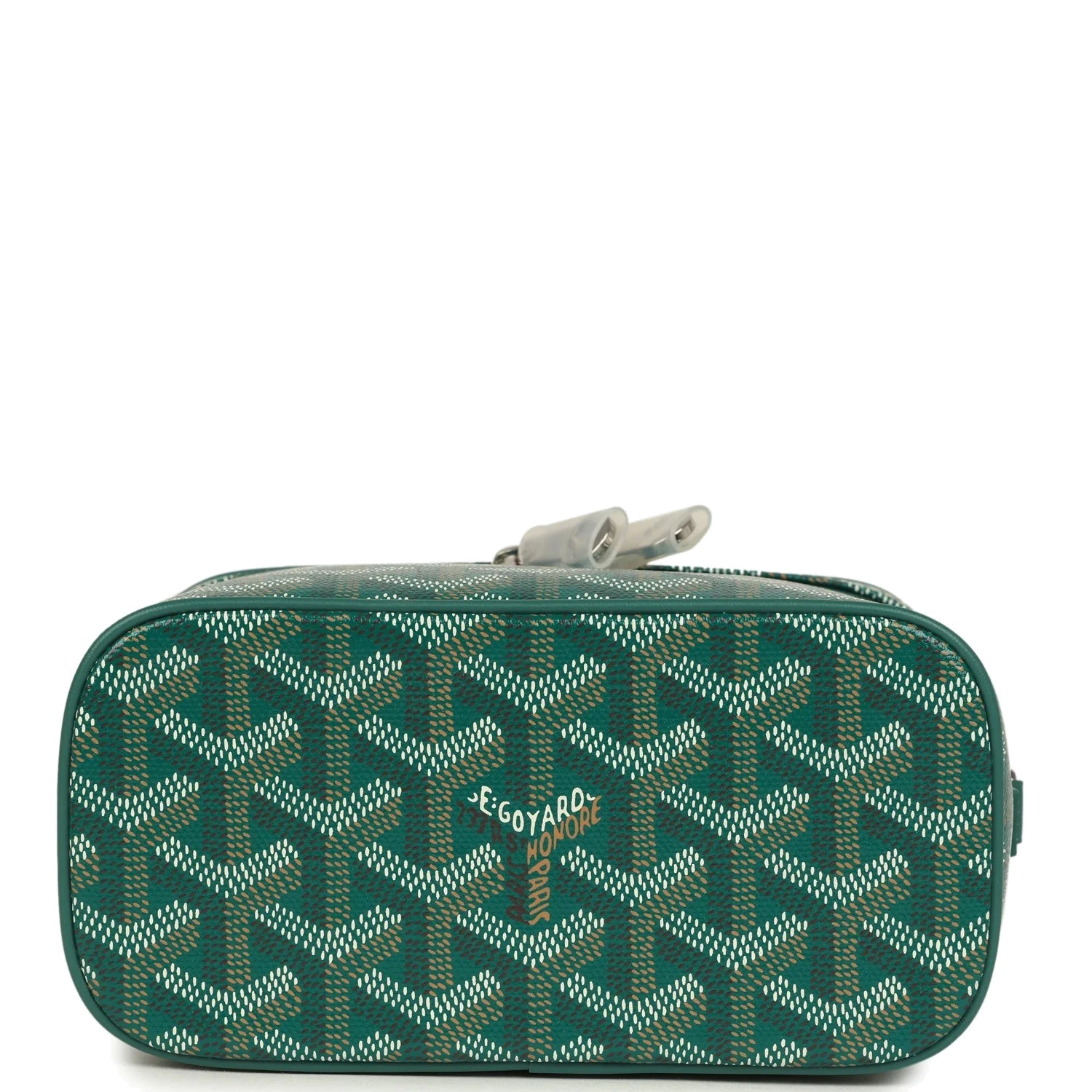 Goyard Goyardine Canvas Green Mini Muse Vanity Bag — фото 7