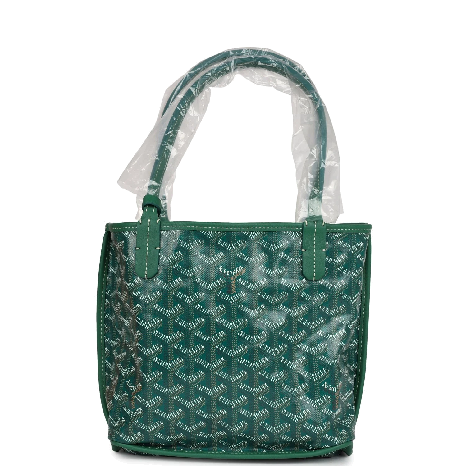 Goyard Goyardine Anjou Green Mini Bag — фото 2