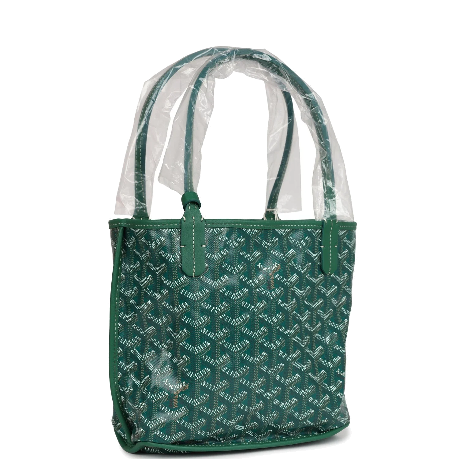 Goyard Goyardine Anjou Green Mini Bag — фото 3