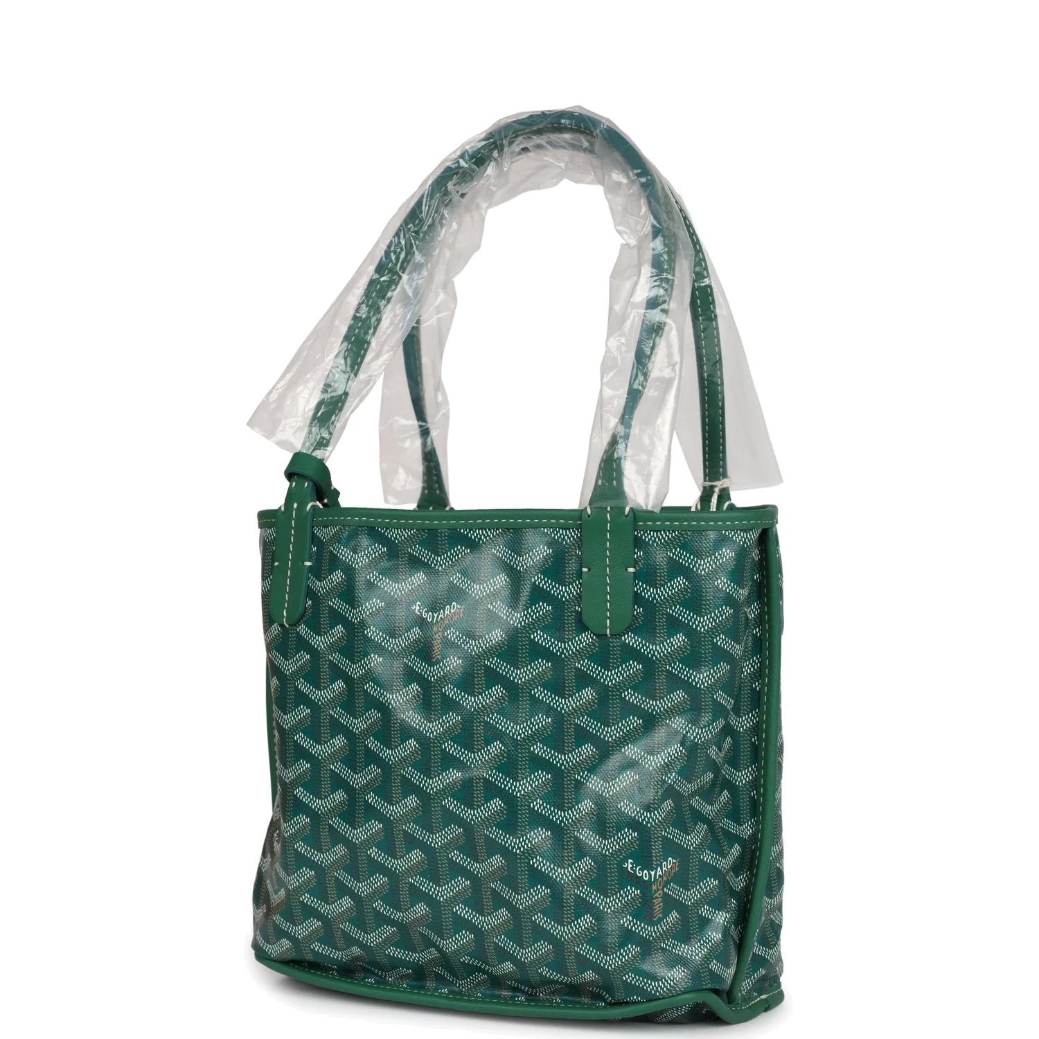 Goyard Goyardine Anjou Green Mini Bag — фото 4