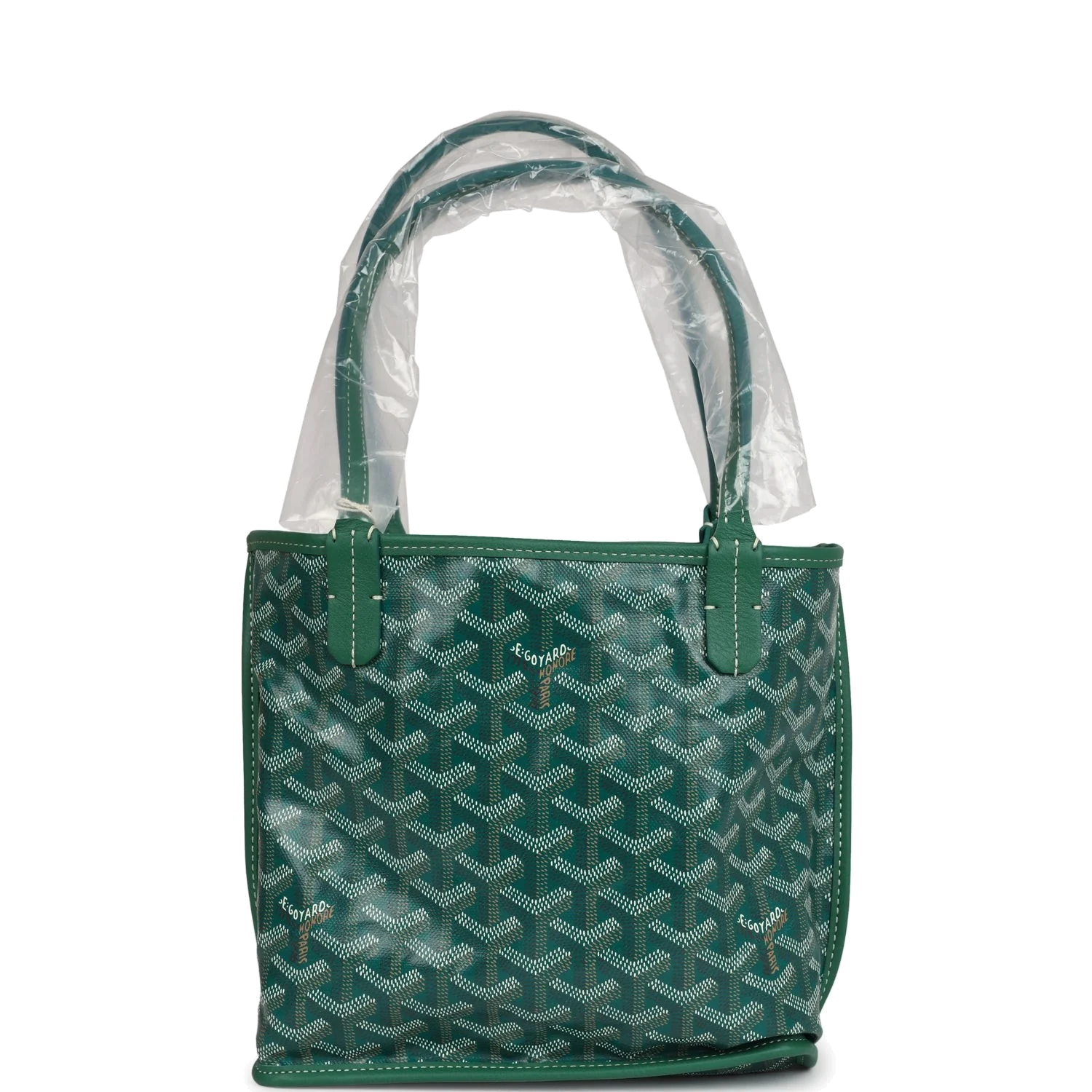 Goyard Goyardine Anjou Green Mini Bag — фото 6