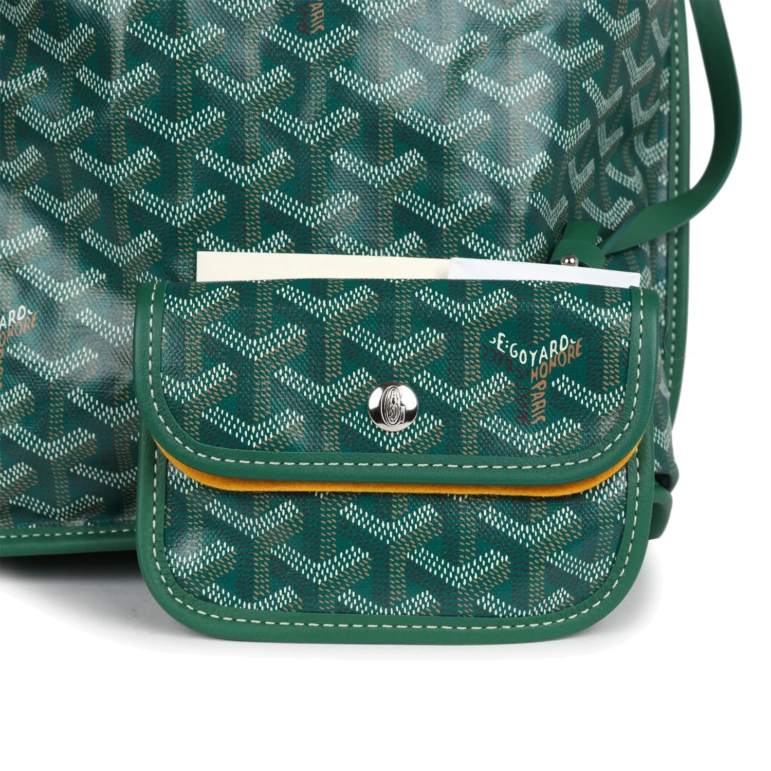 Goyard Goyardine Anjou Green Mini Bag — фото 8